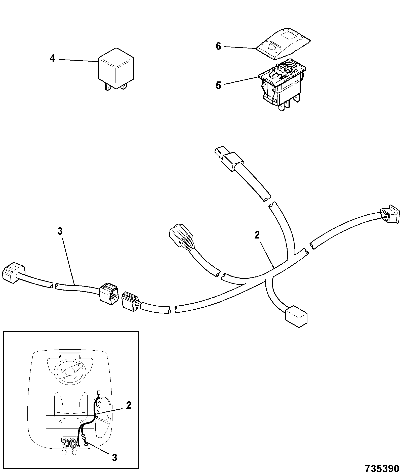 Жгут проводов 721/11143 JCB