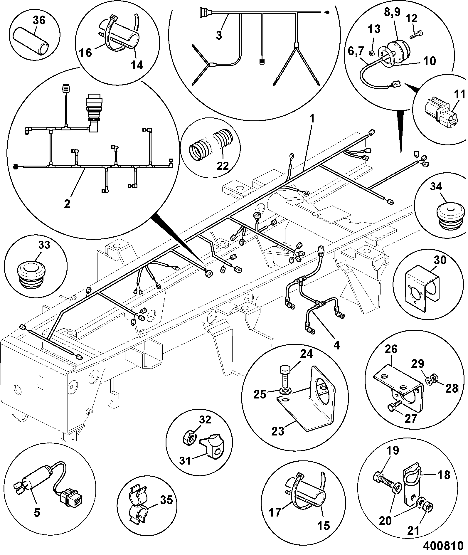 Жгут проводов 721/10926 JCB