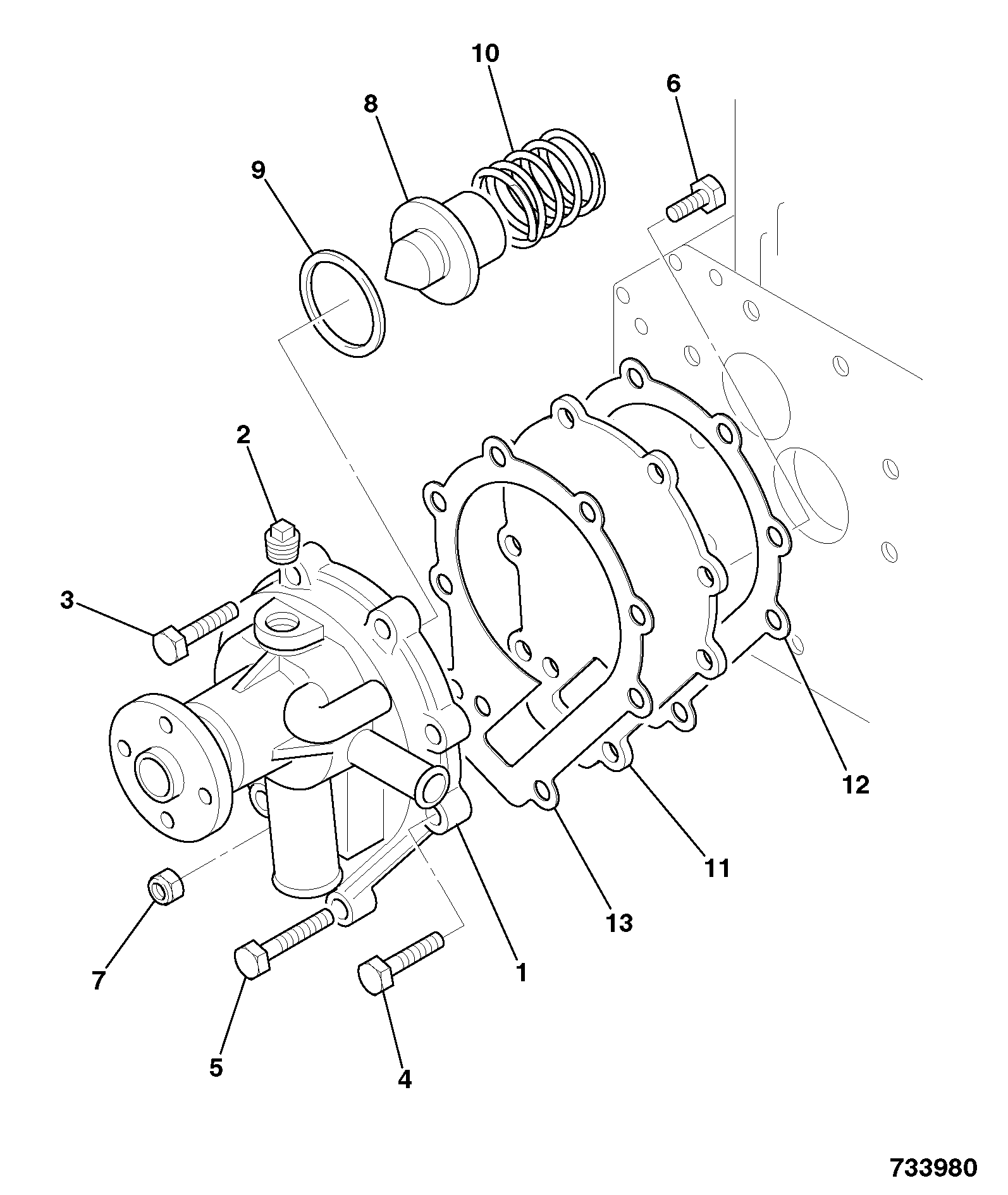 задняя пластина 02/630534 JCB