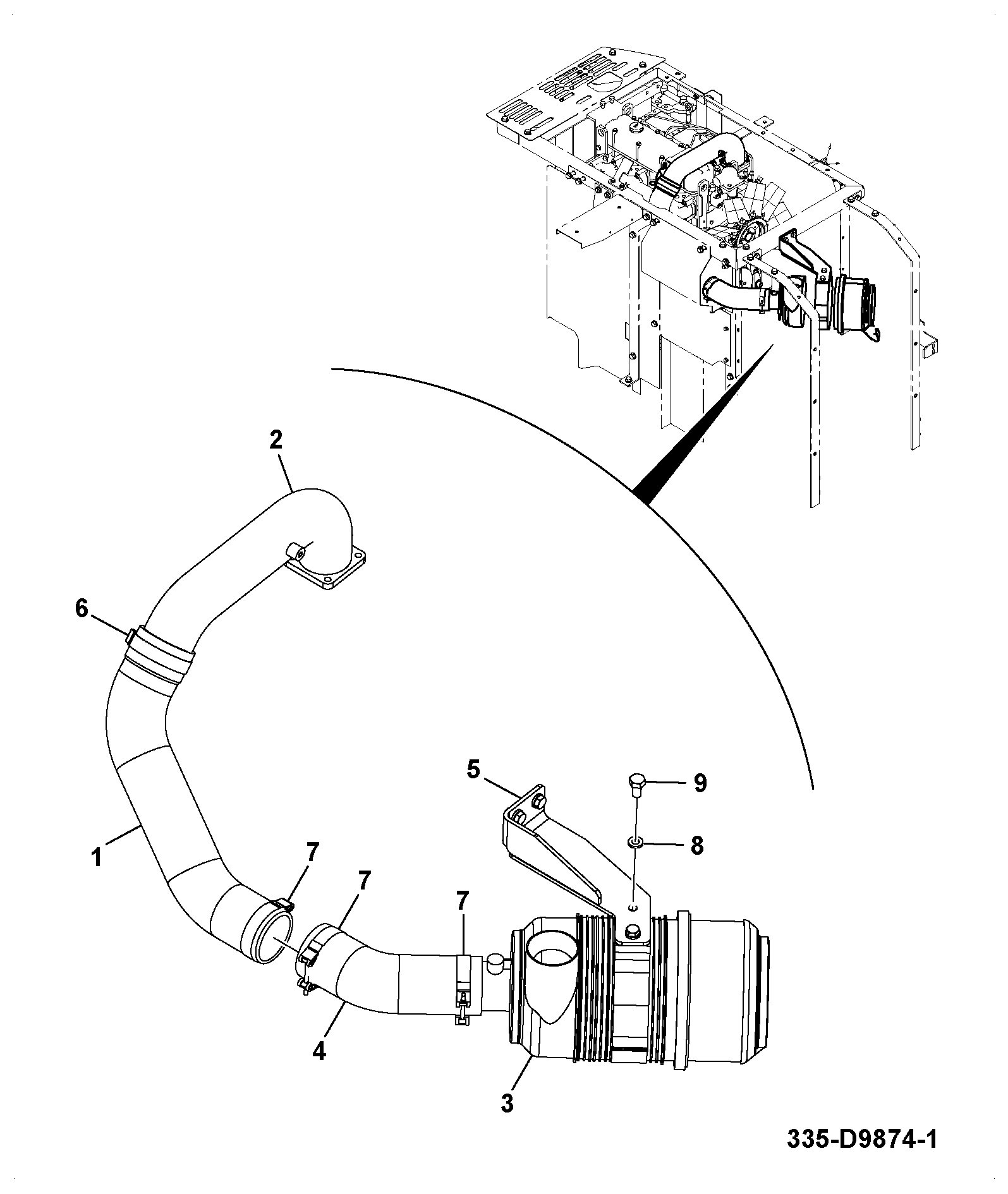 Шланг 335/D7641 JCB