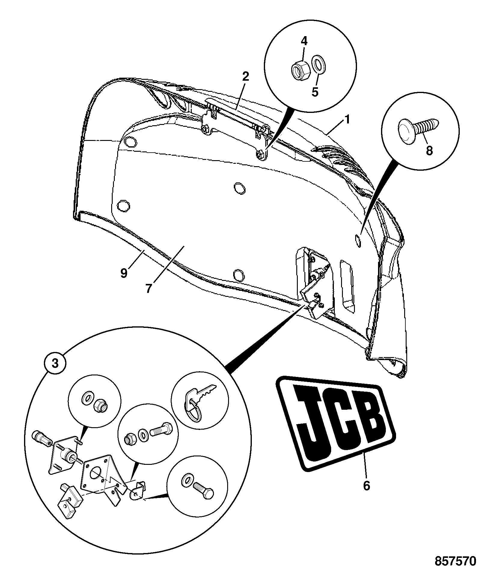 штампованная деталь 331/66650 JCB