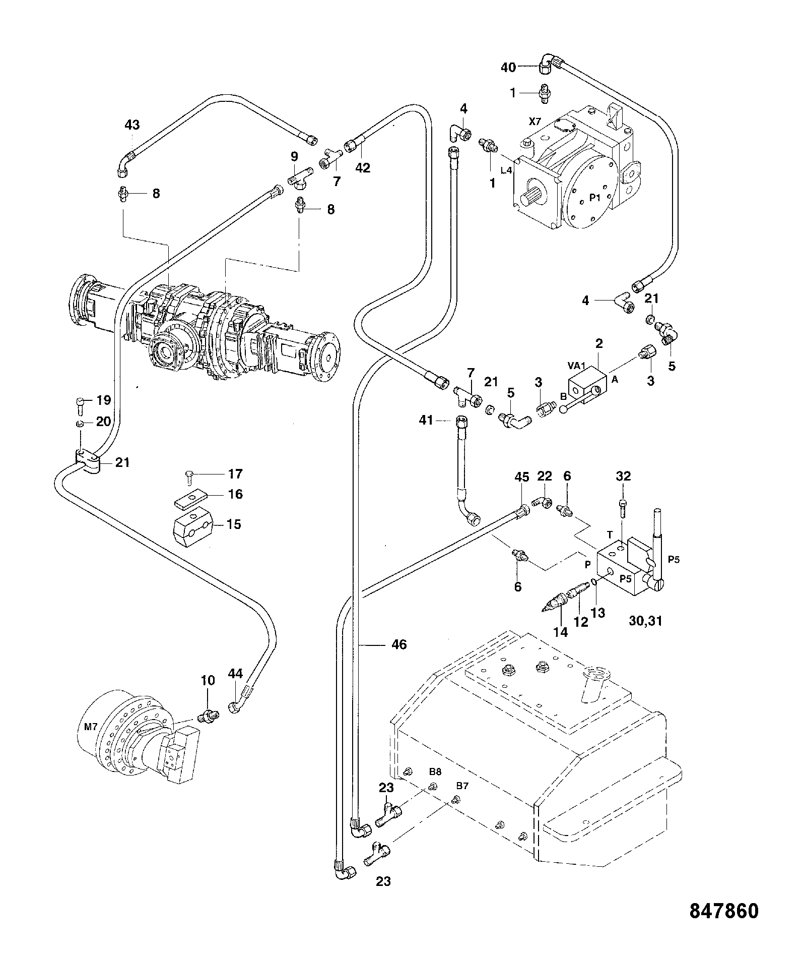 Шланг 2883/22523 JCB