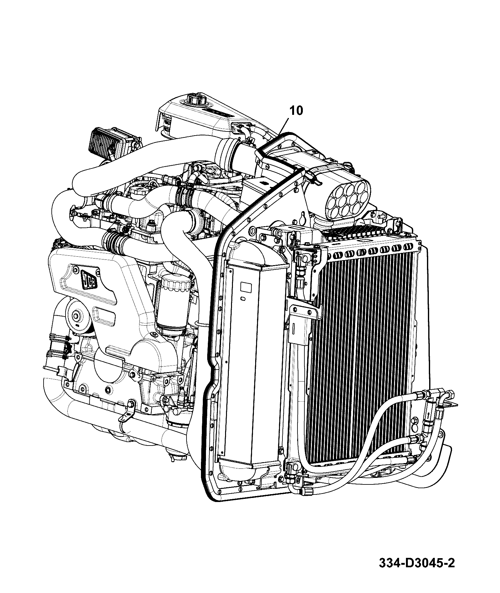 Двигатель 334/D2826 JCB