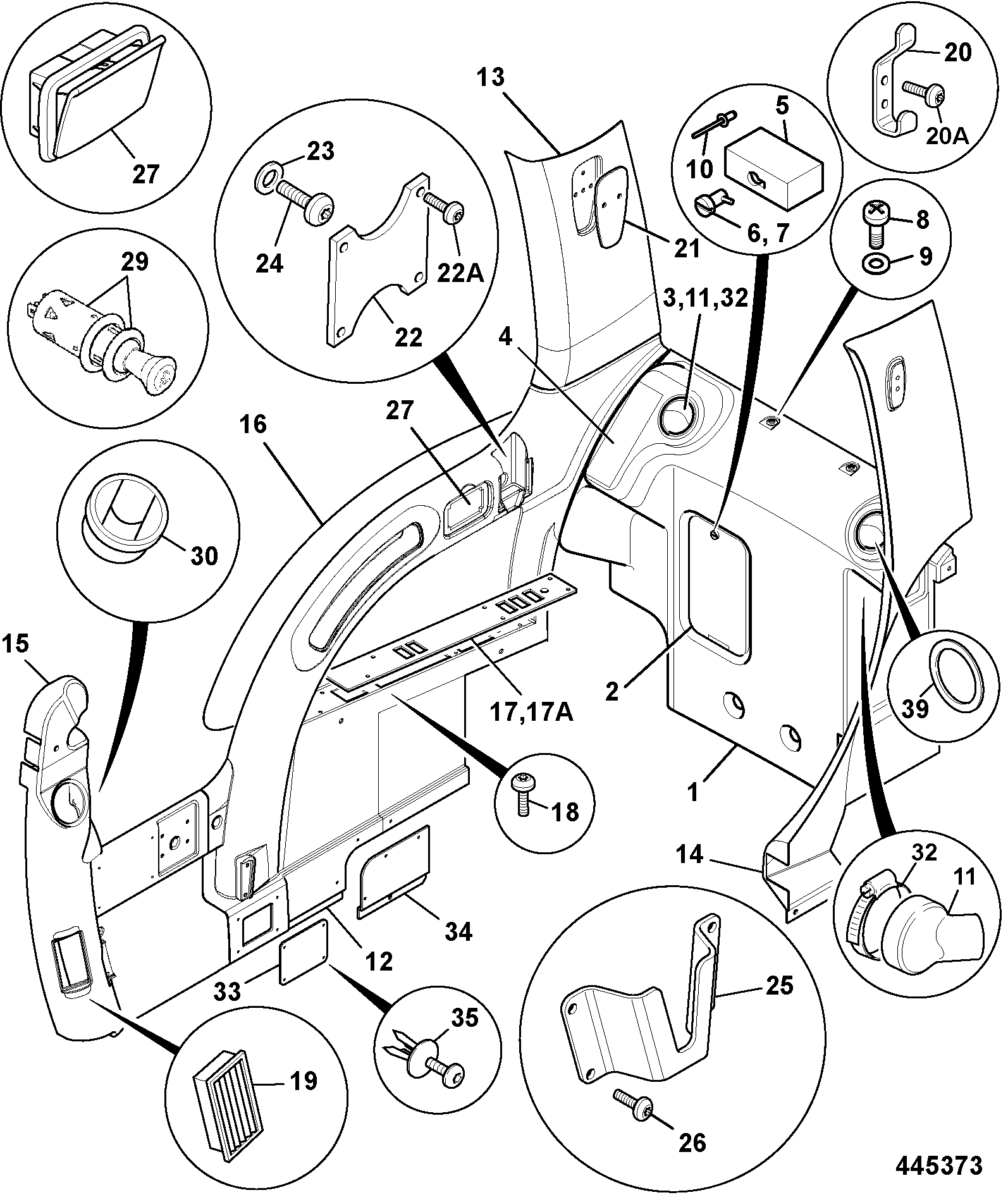 пластина 331/40770 JCB