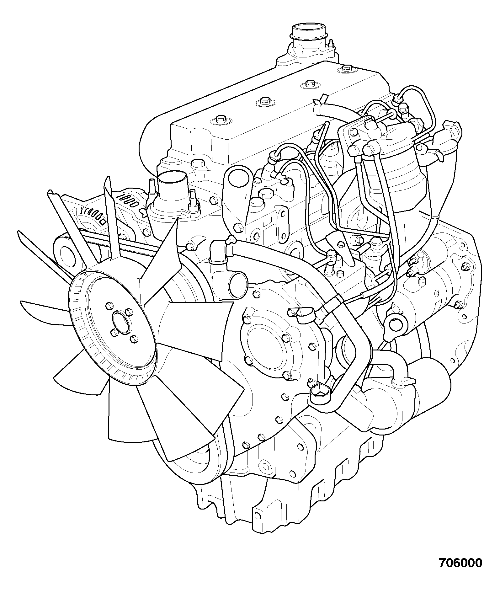 Двигатель 339/01024 JCB