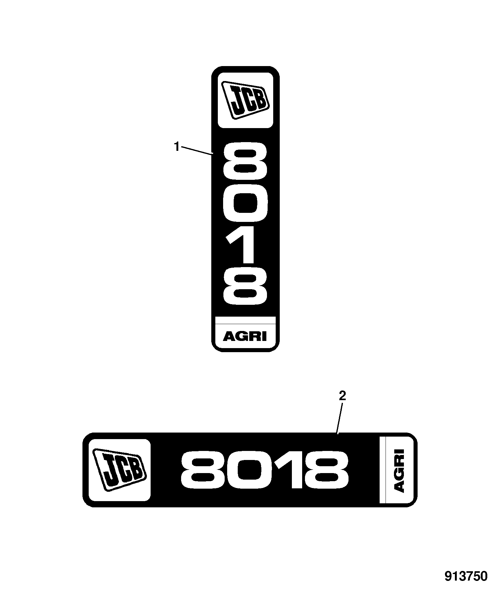 Наклейка 817/21098 JCB