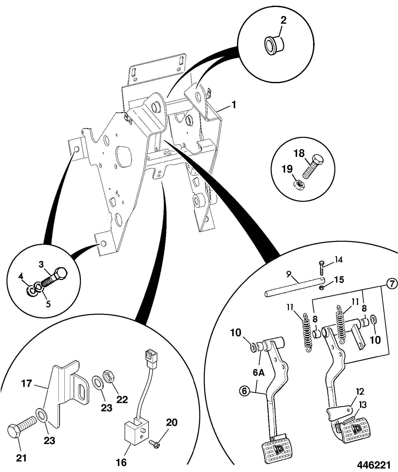 Кронштейн 128/F7472 JCB