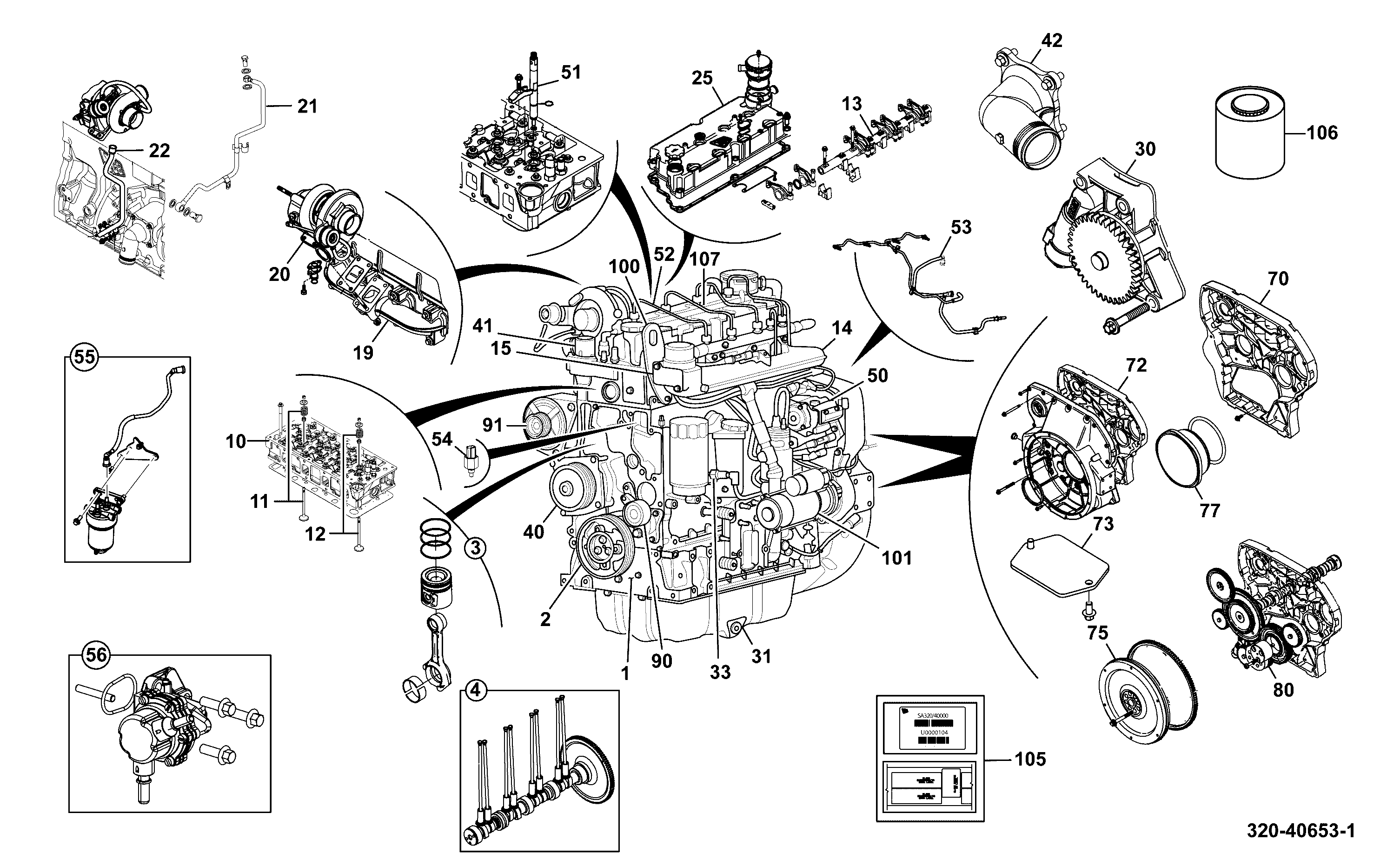 Комплект 320/20234 JCB