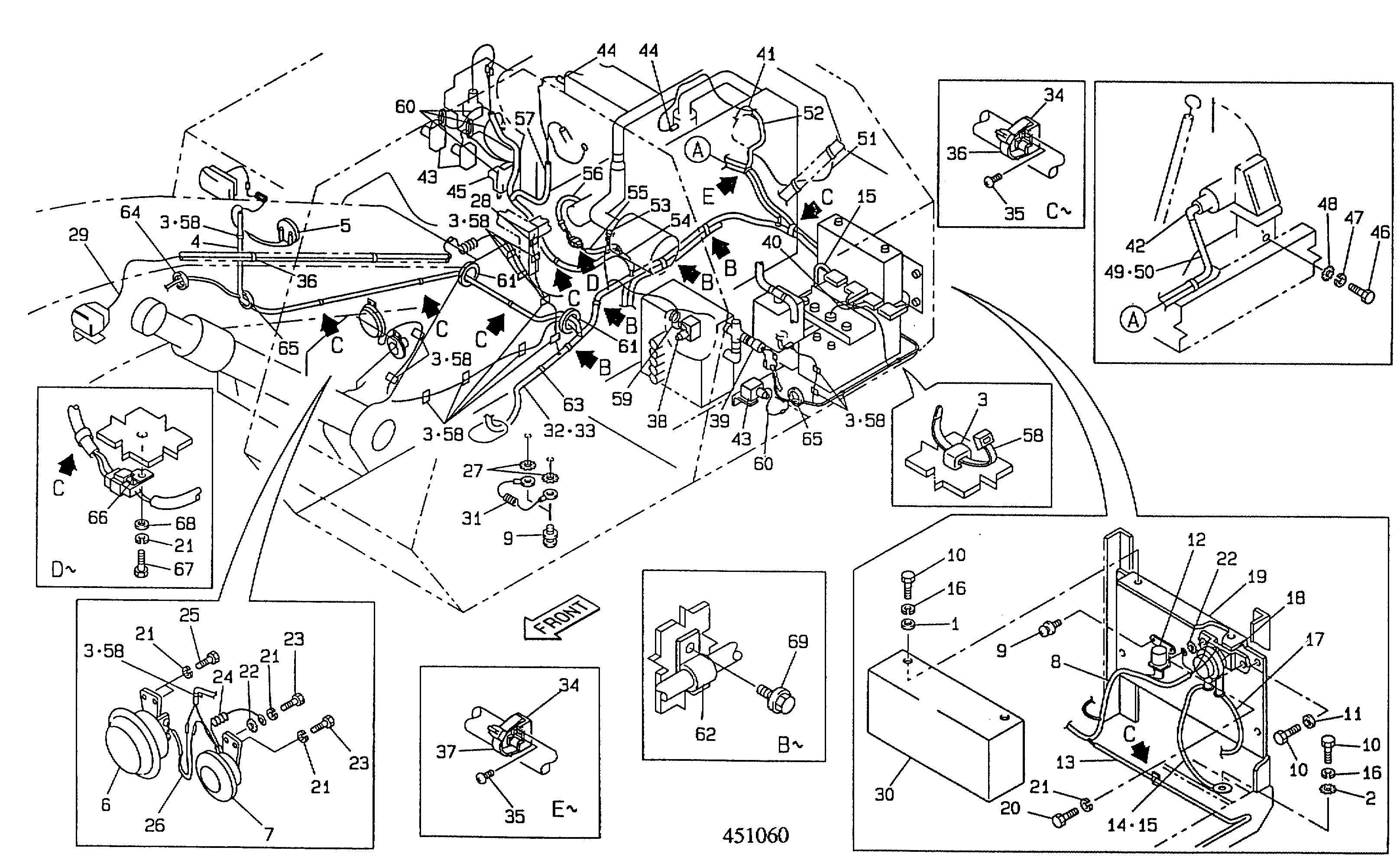 Жгут проводов KNR0446 JCB