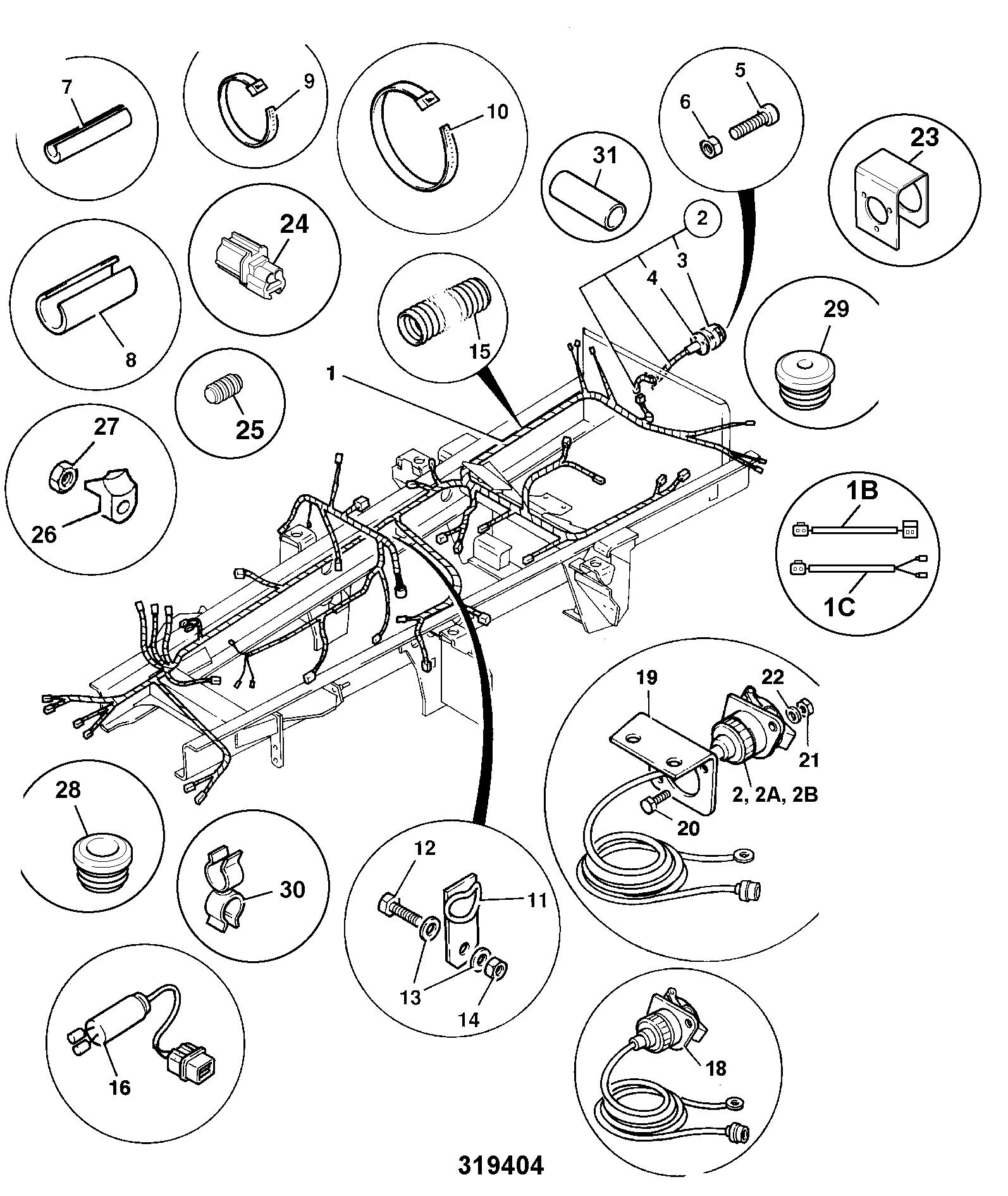 Жгут проводов 721/00885 JCB