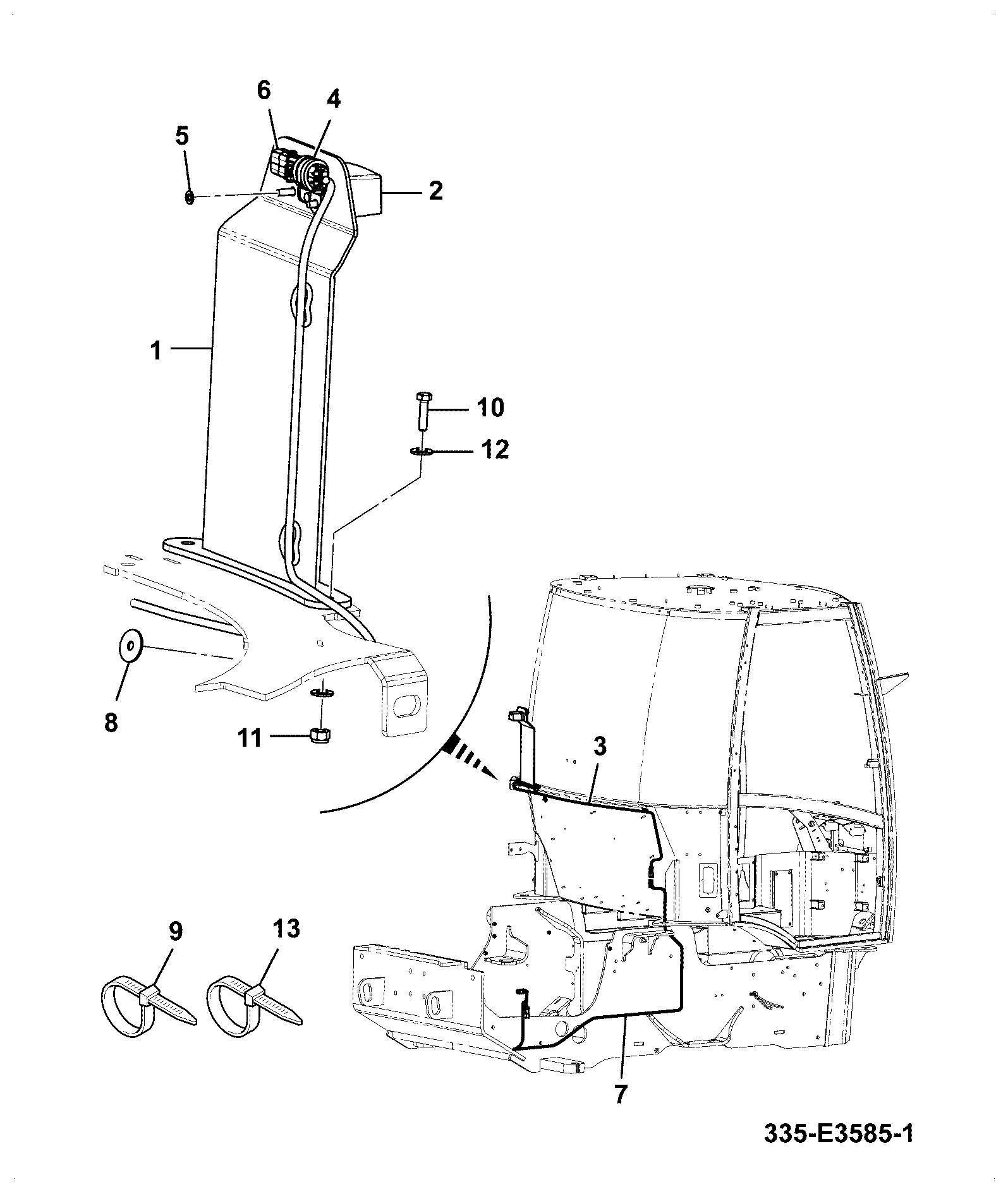 Жгут проводов 333/R6360 JCB