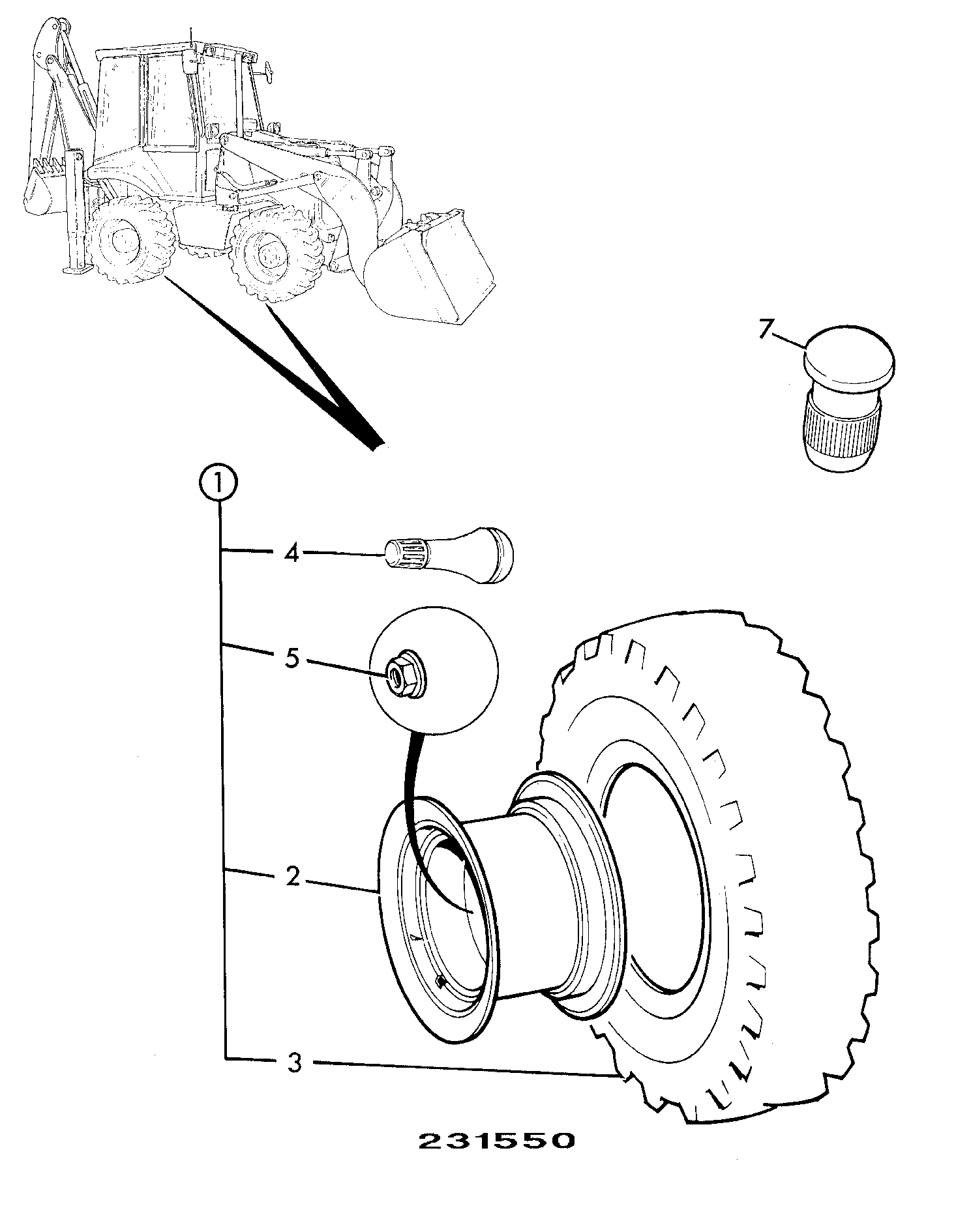 колесо 128/L1715 JCB