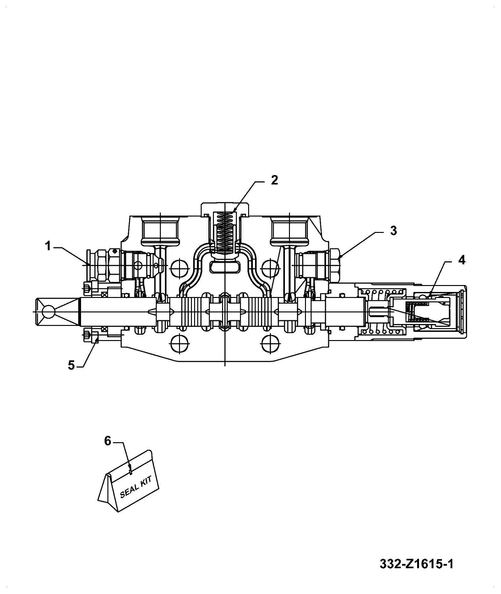Клапан 332/Z1608 JCB