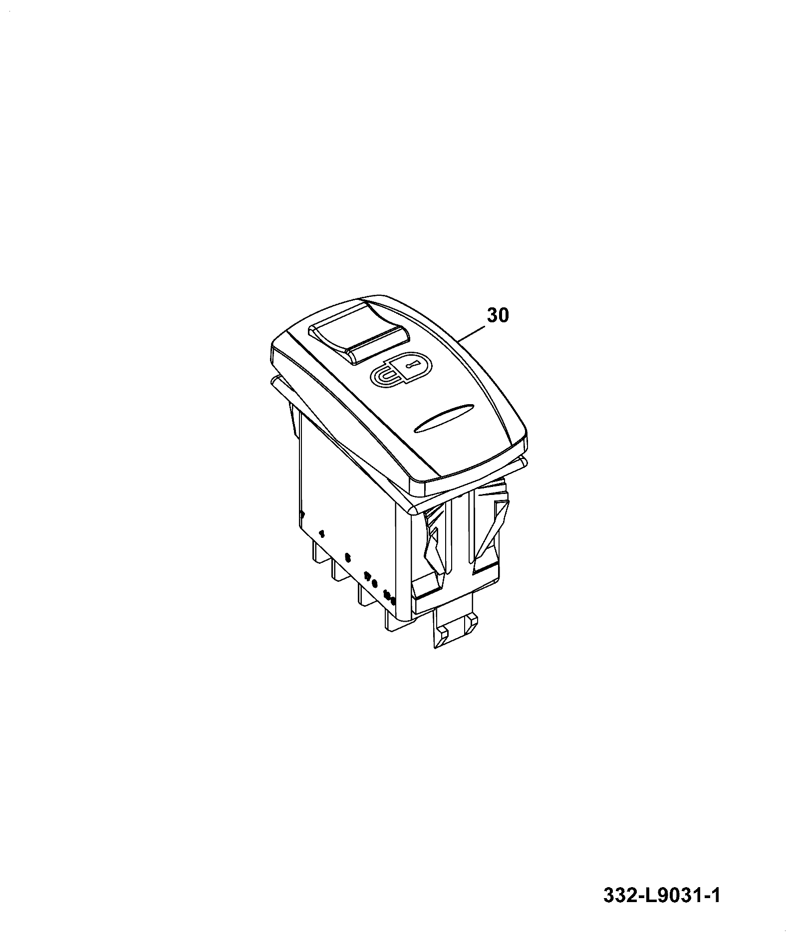 Выключатель 701/E0524 JCB