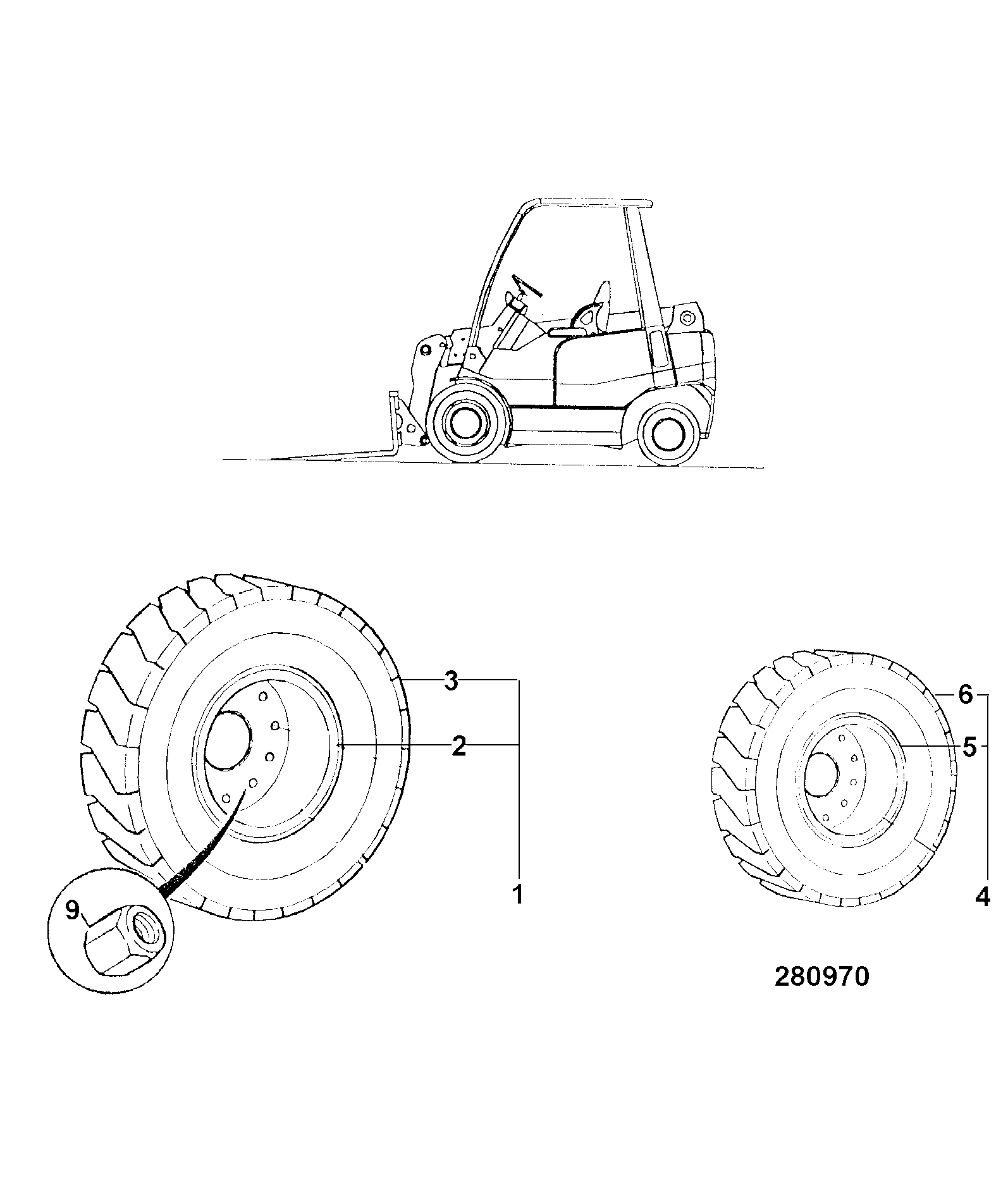 колесо 295/20200 JCB