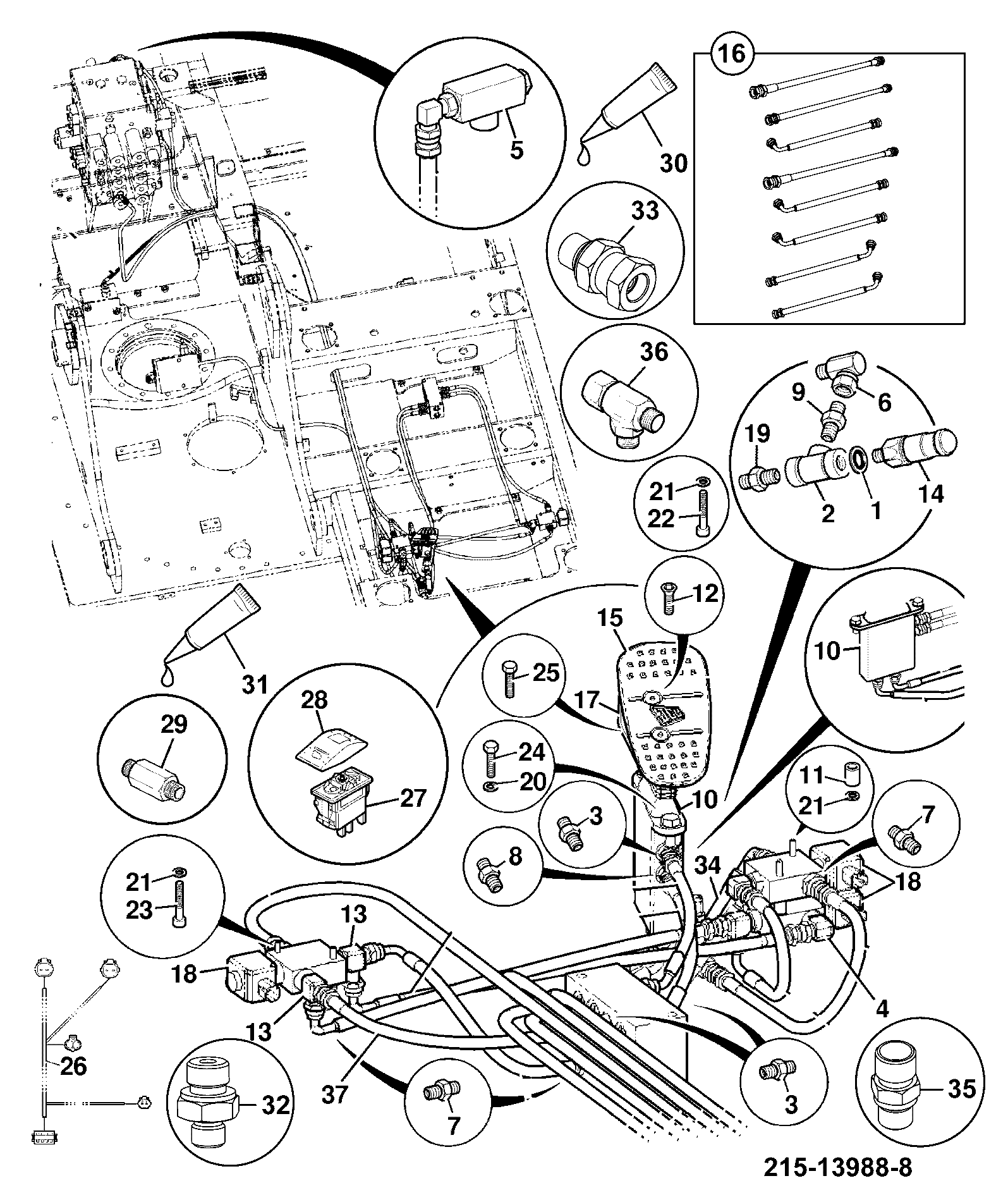 винт с головкой 1391/3217D JCB