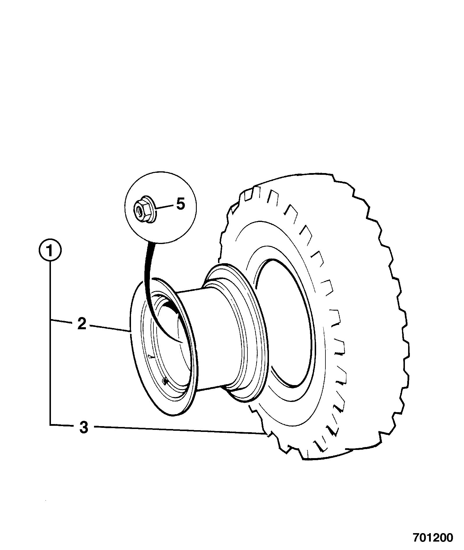 колесо 331/35276 JCB