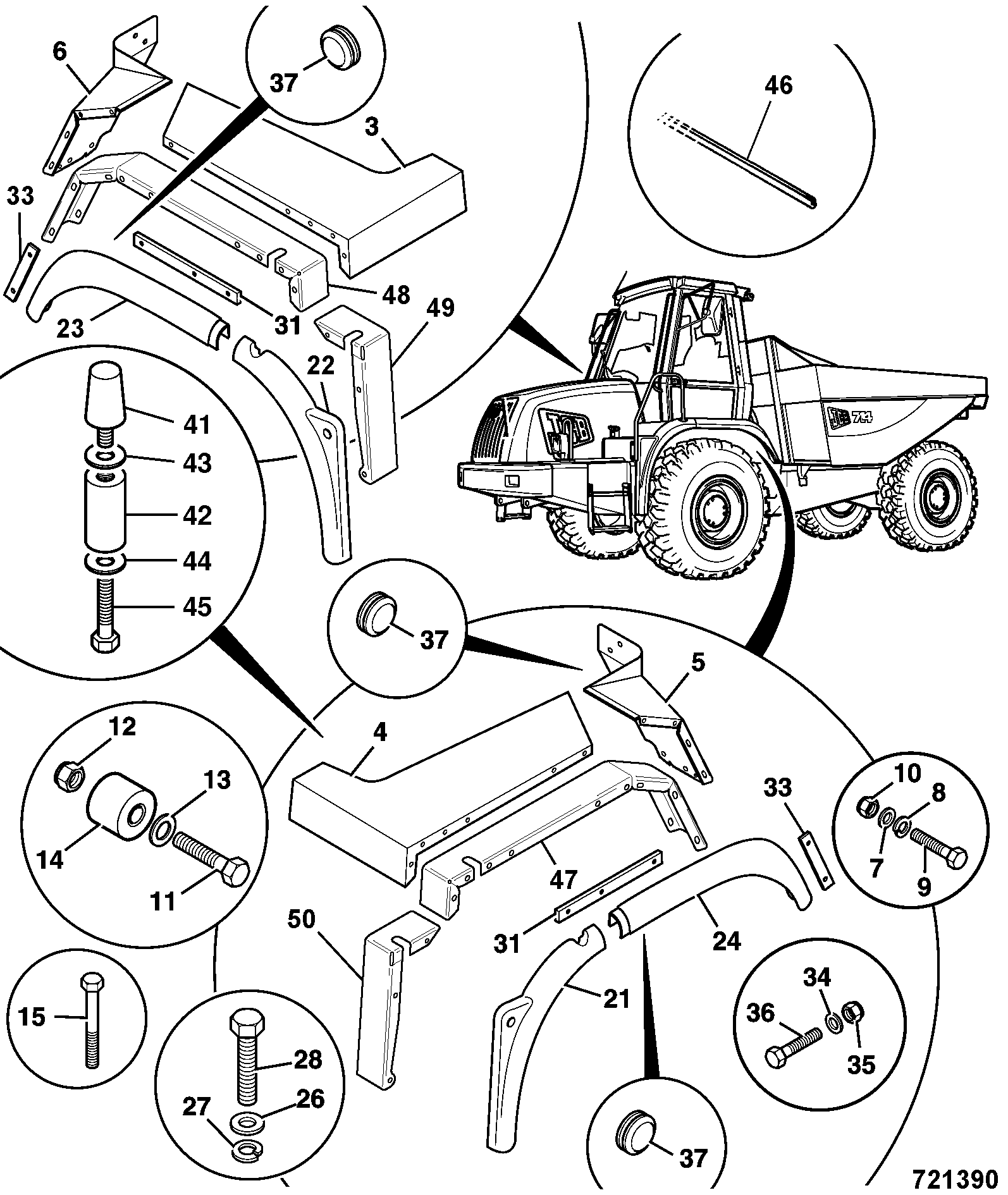 бампер 331/51209 JCB