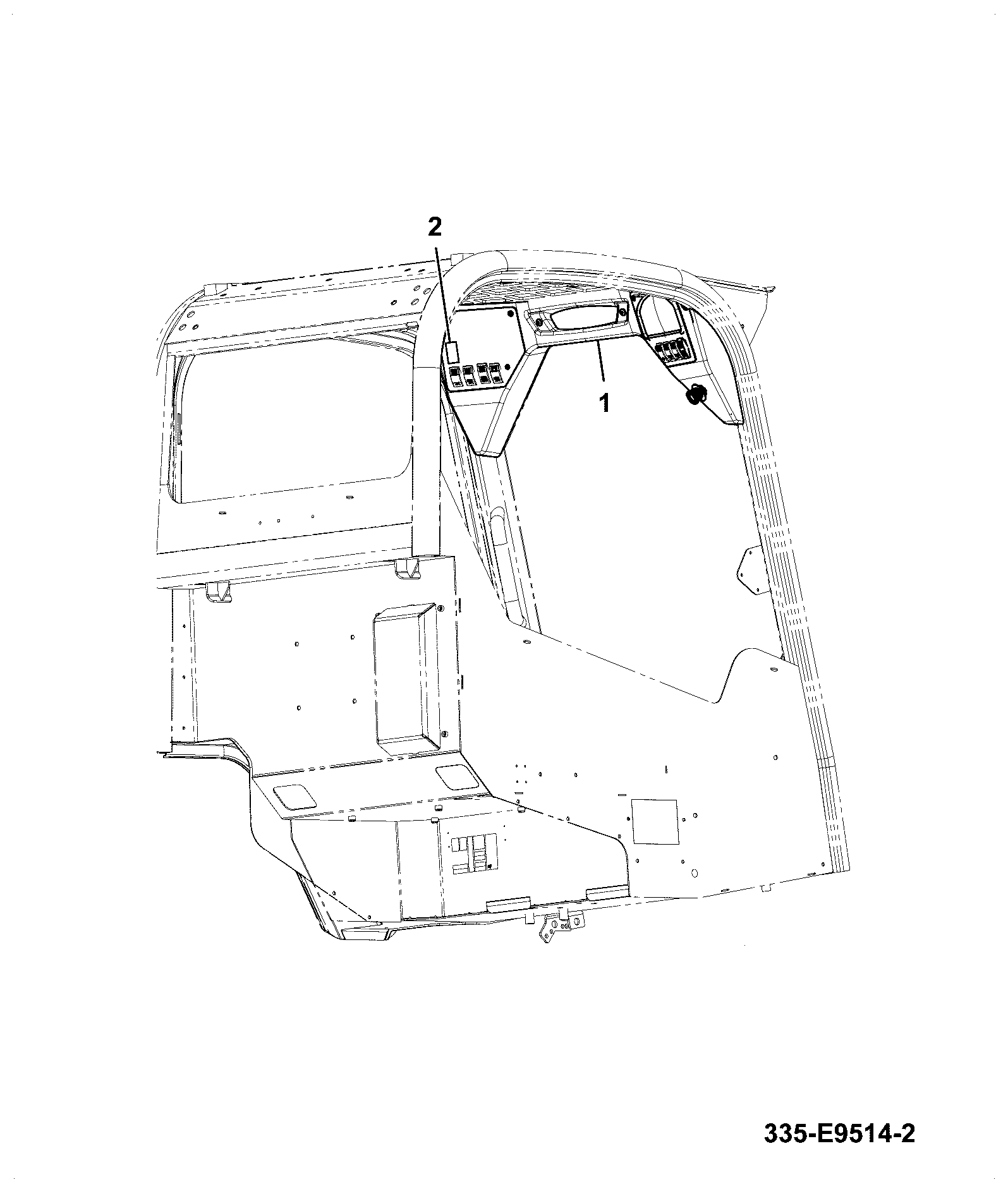 Консоль 335/E9515 JCB