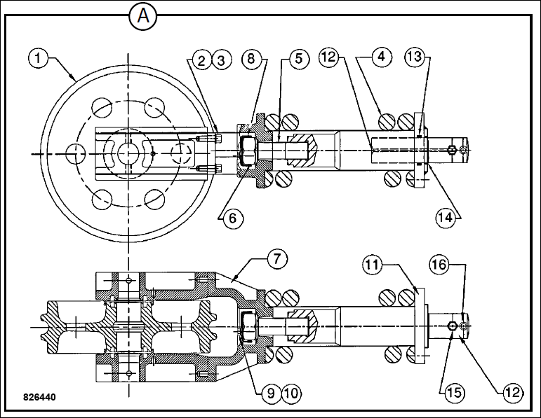 Натяжной ролик 229/01085 JCB