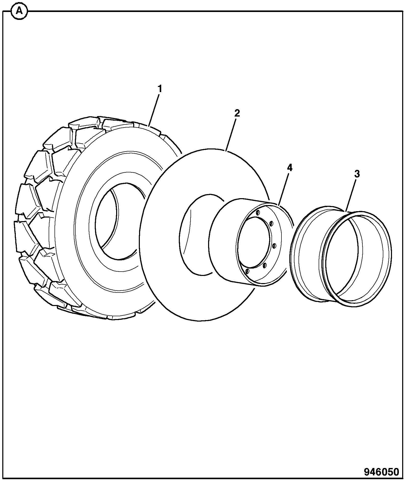 Колесо 332/T1224 JCB