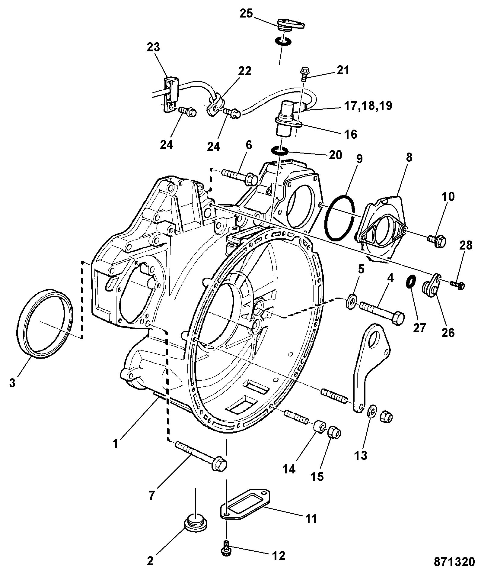 Кольцо уплотнительное SC0804870 JCB