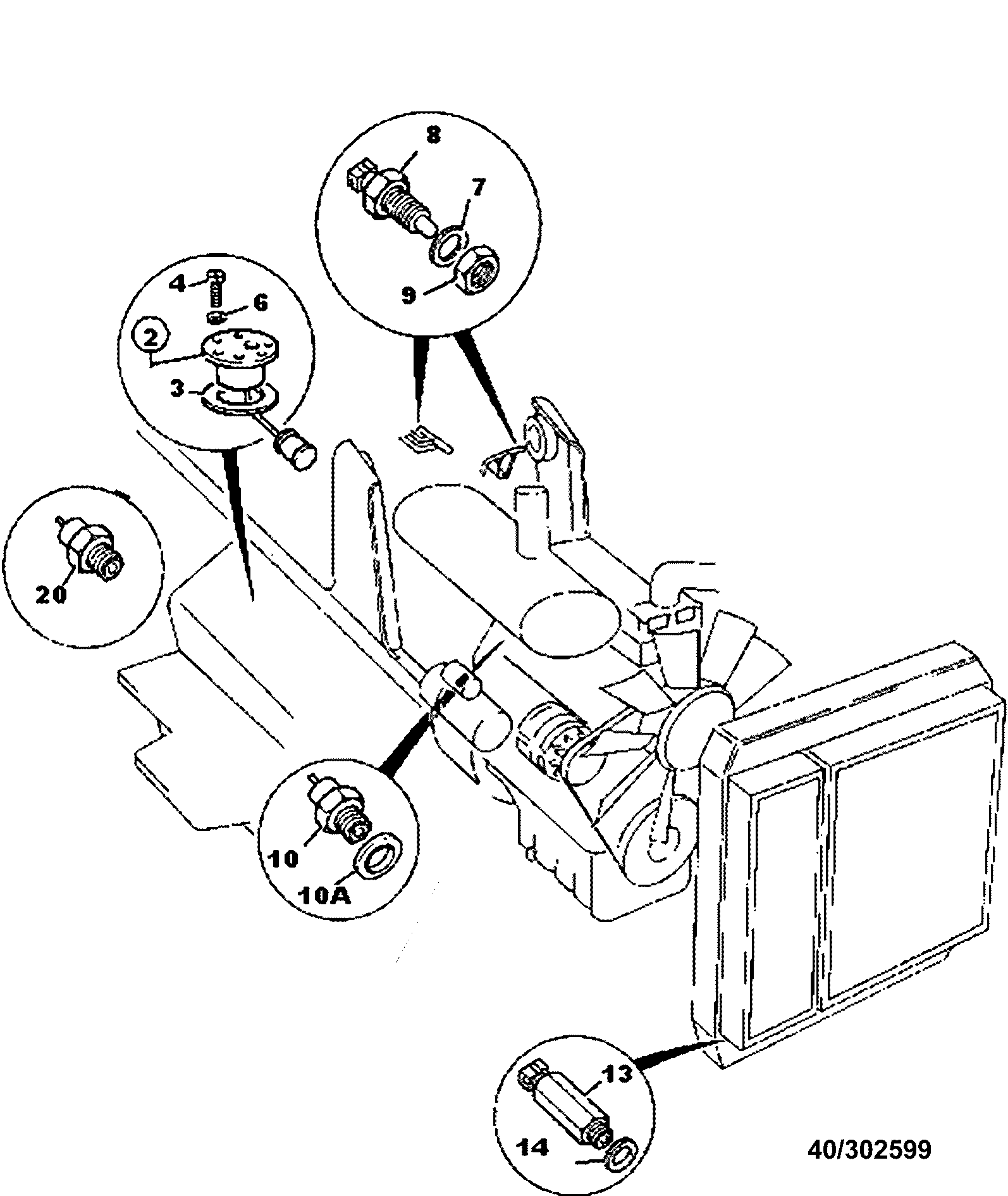 Выключатель 40/303380 JCB