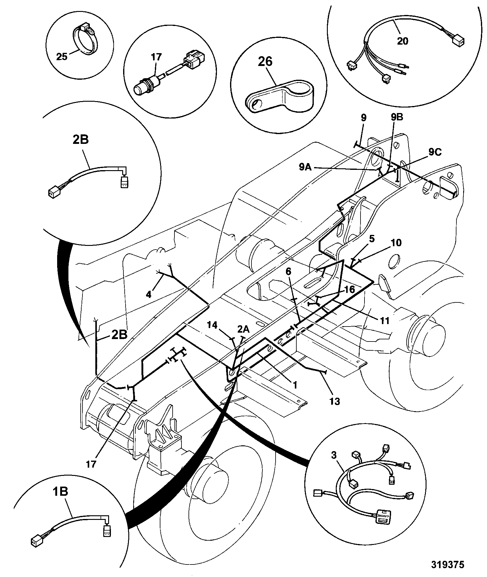 Жгут проводов 721/11272 JCB