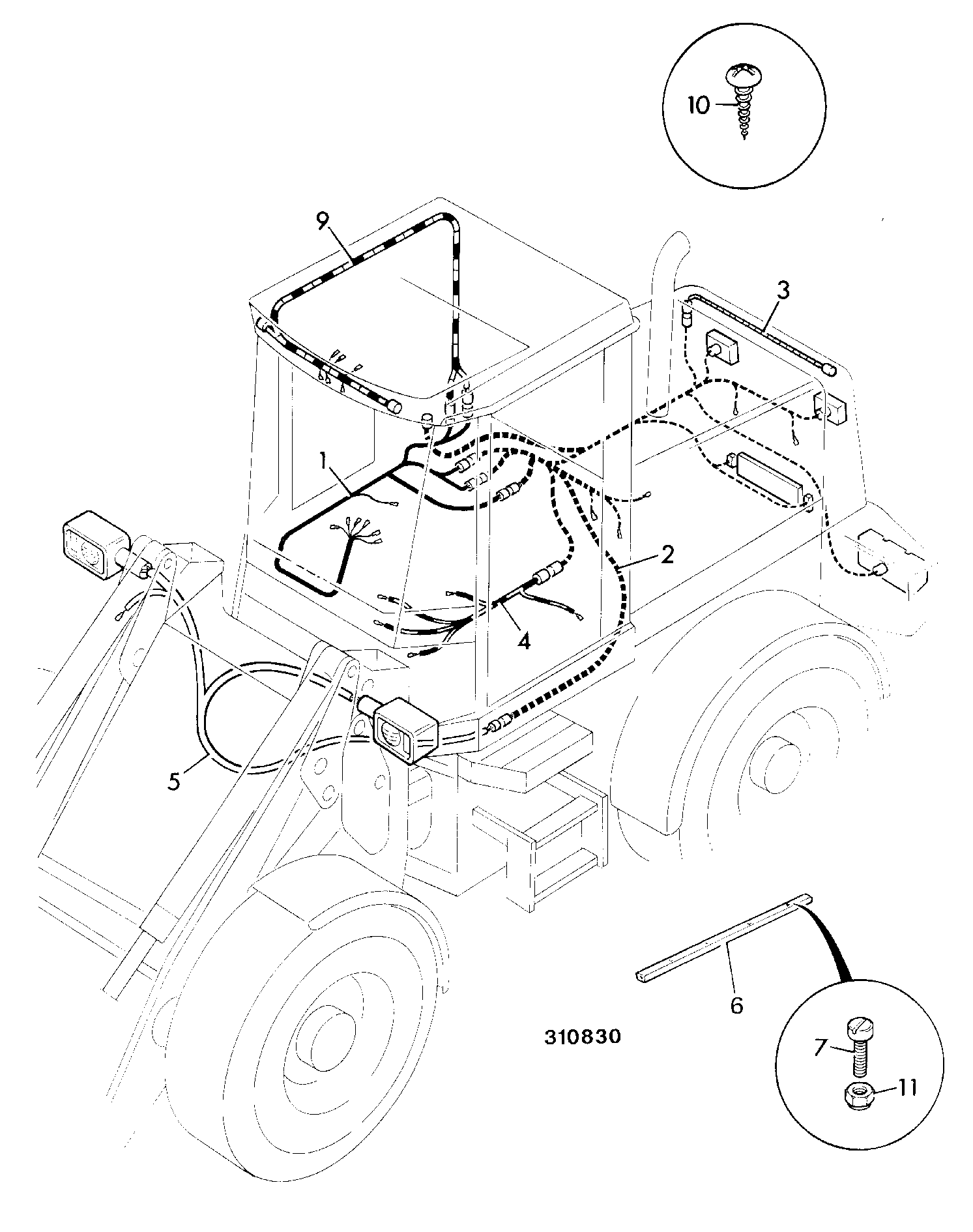 Жгут проводов 721/00097 JCB