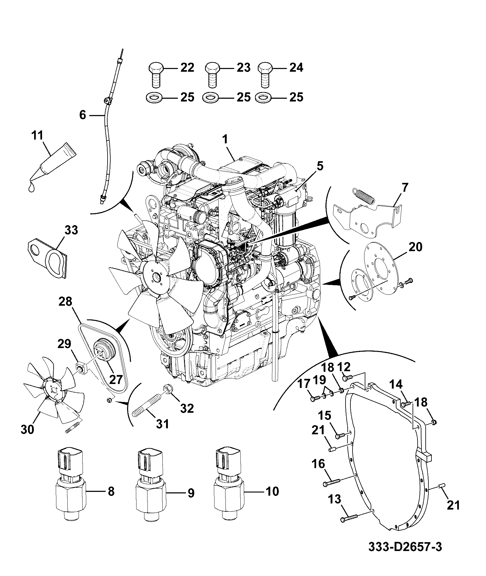 Щуп 294/57823 JCB