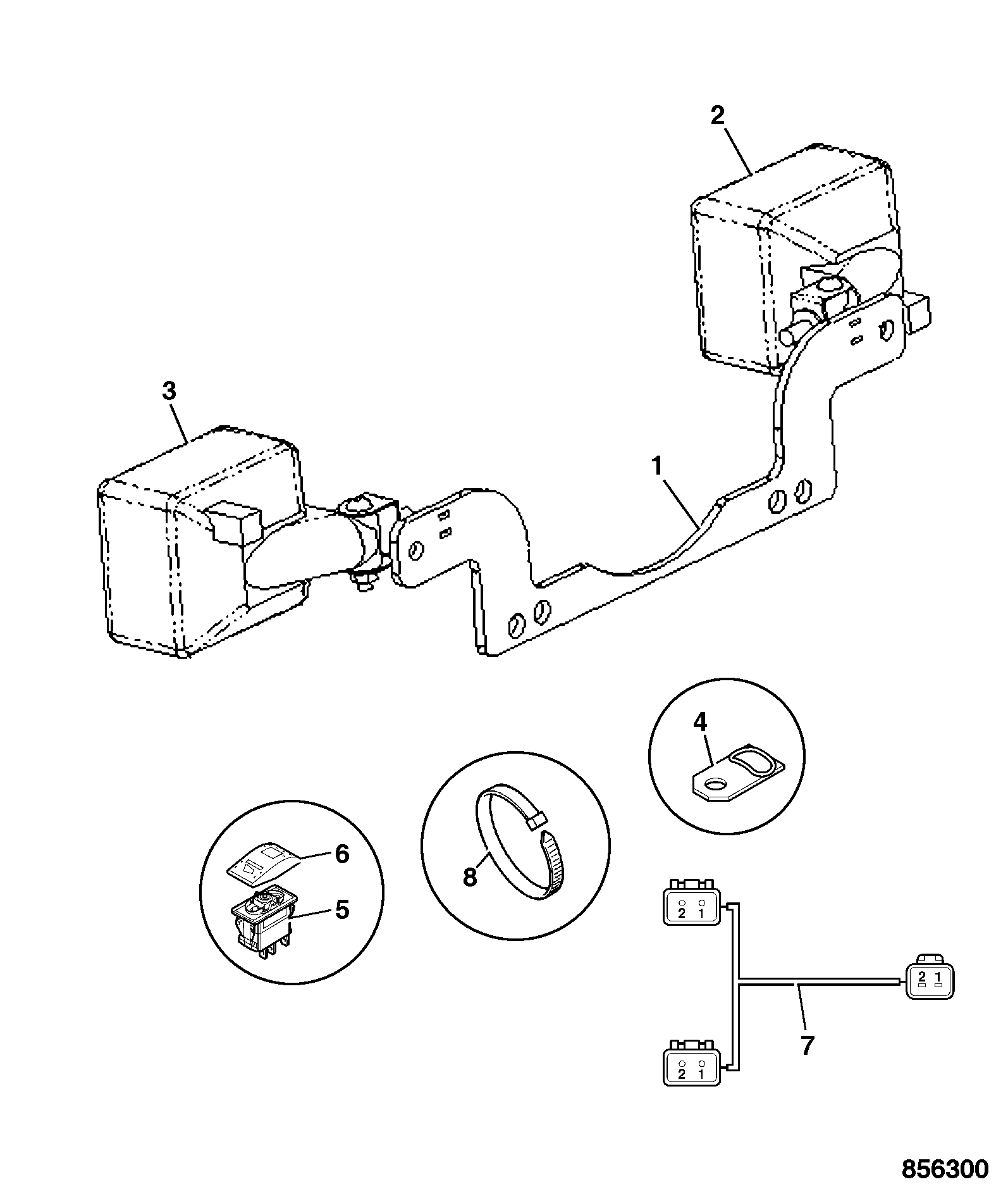 Жгут проводов 721/12279 JCB