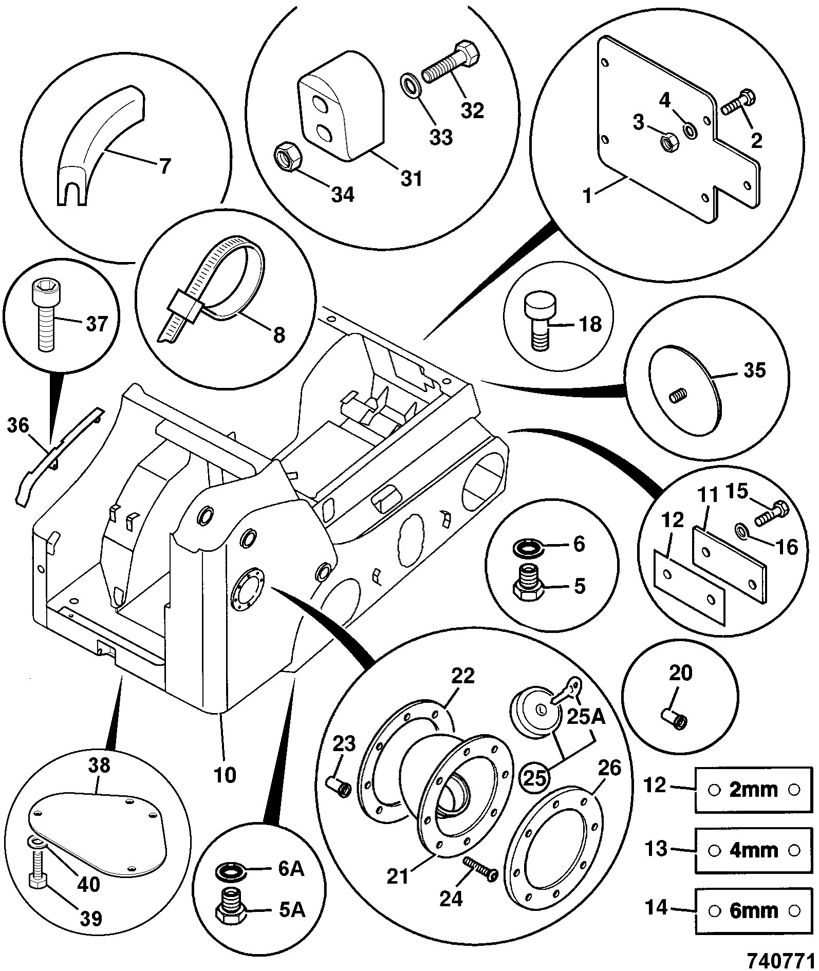 пластина 331/46437 JCB