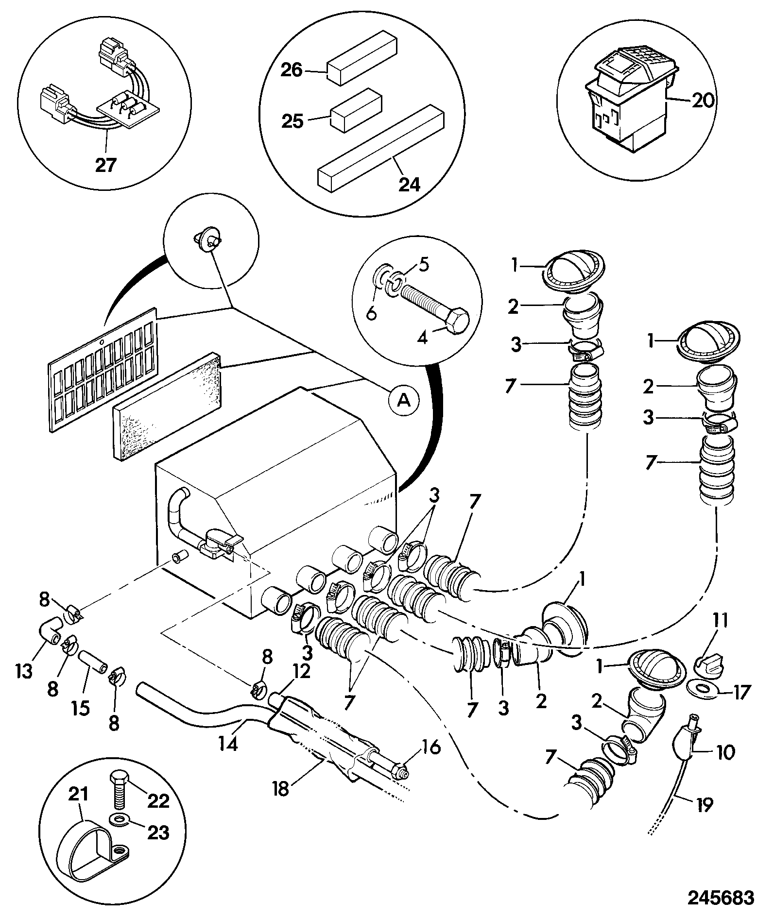 Отопитель 274/23400 JCB