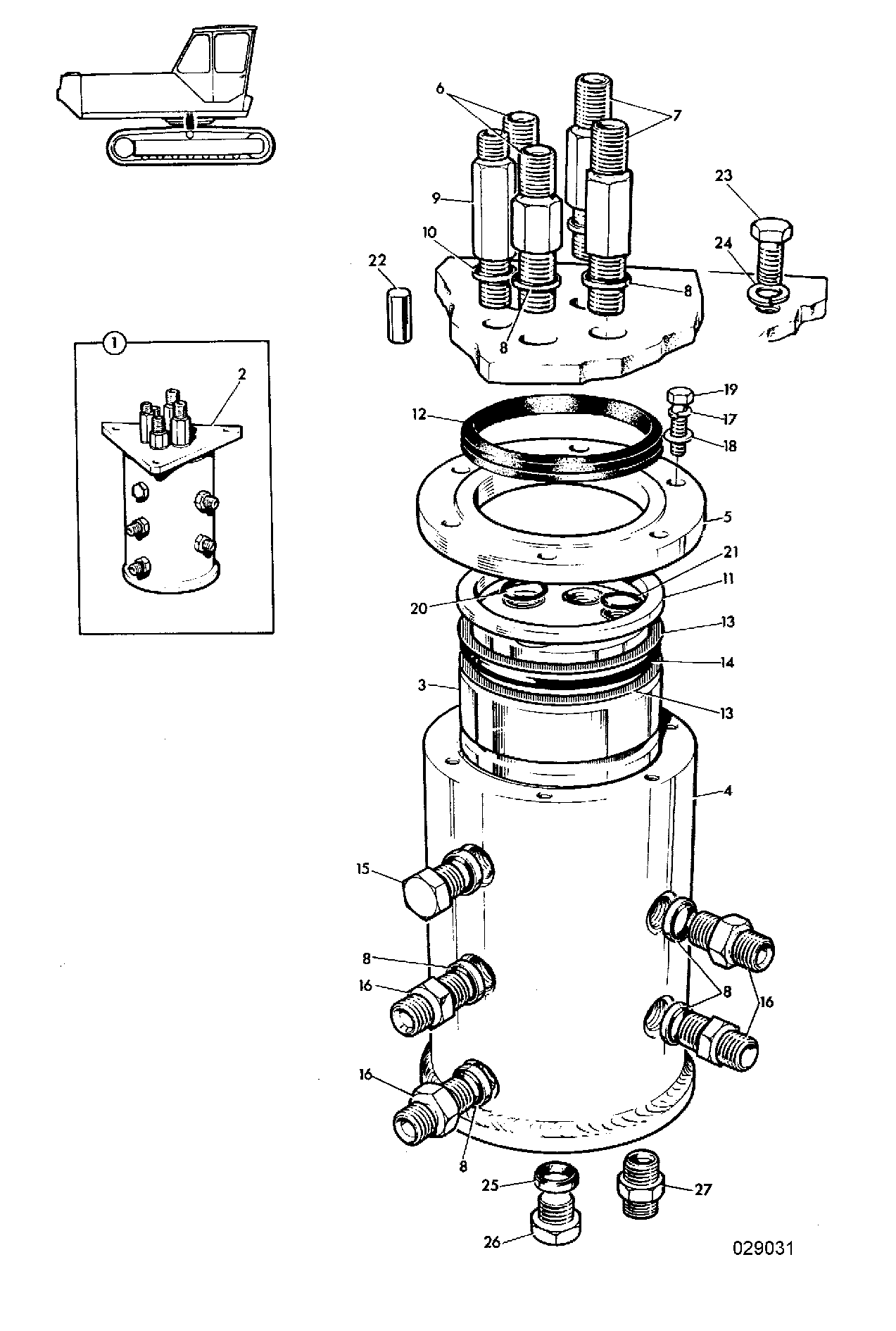 пробка G8/2 JCB