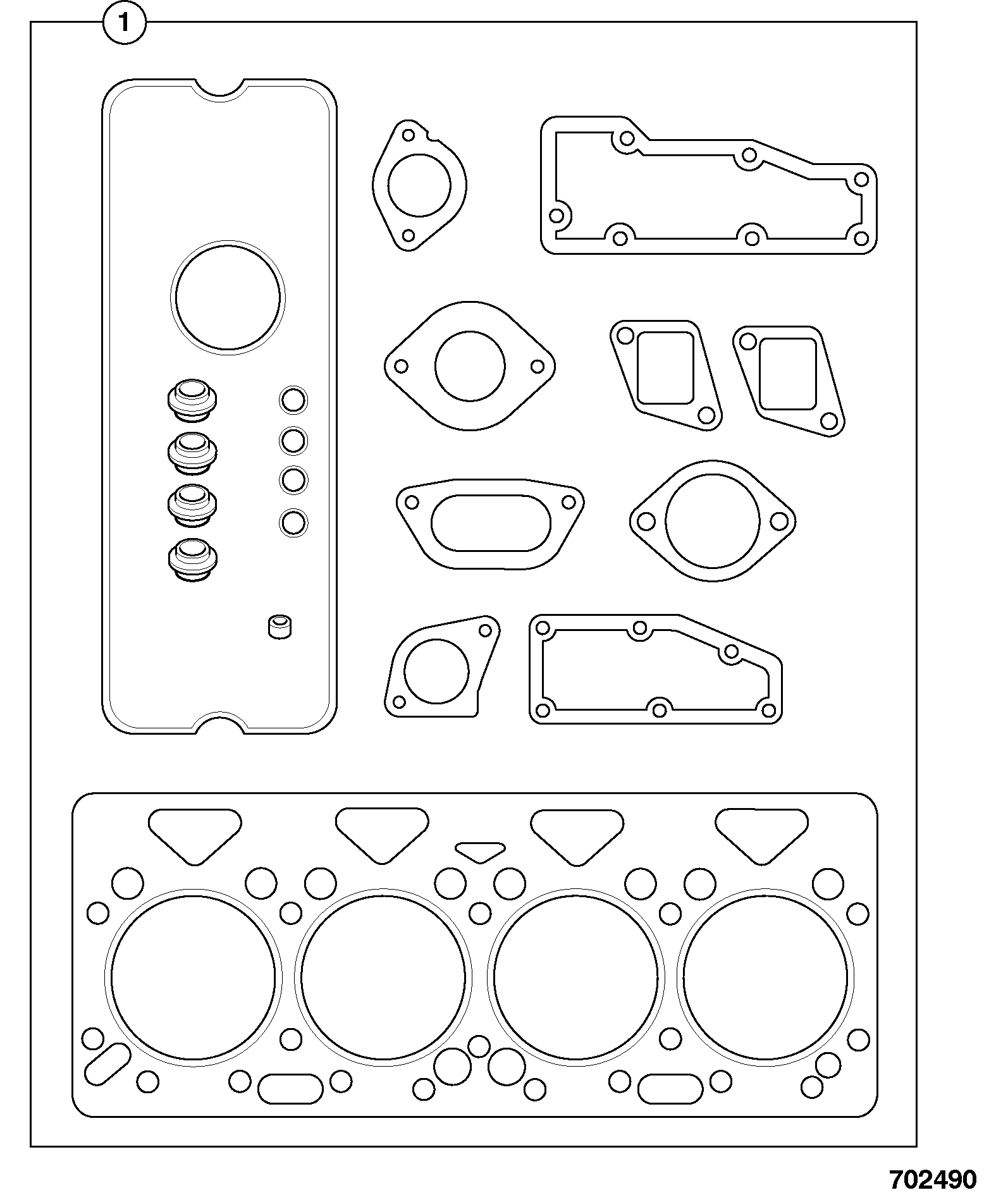 Прокладка 02/103688 JCB
