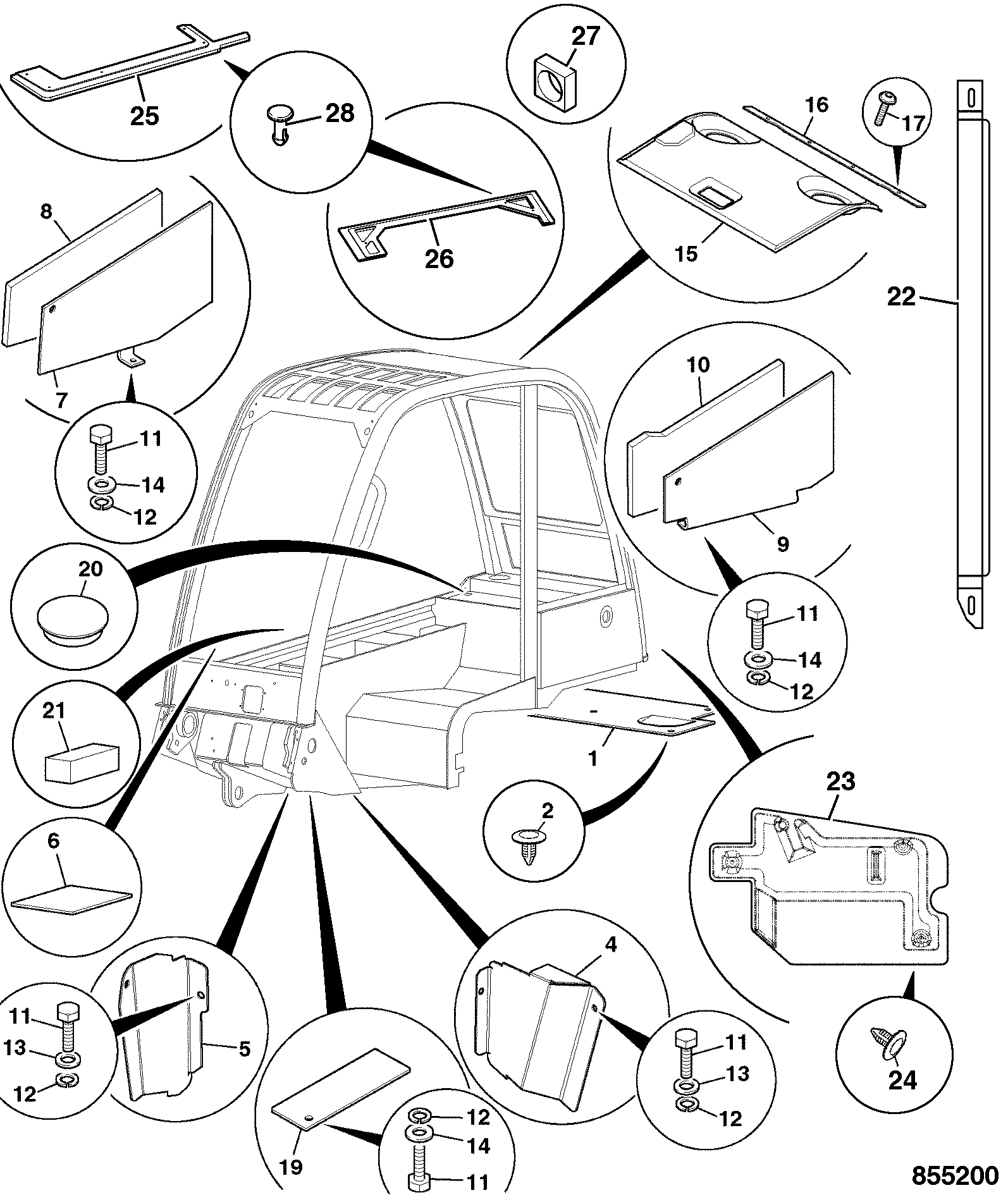 панель 331/57285 JCB