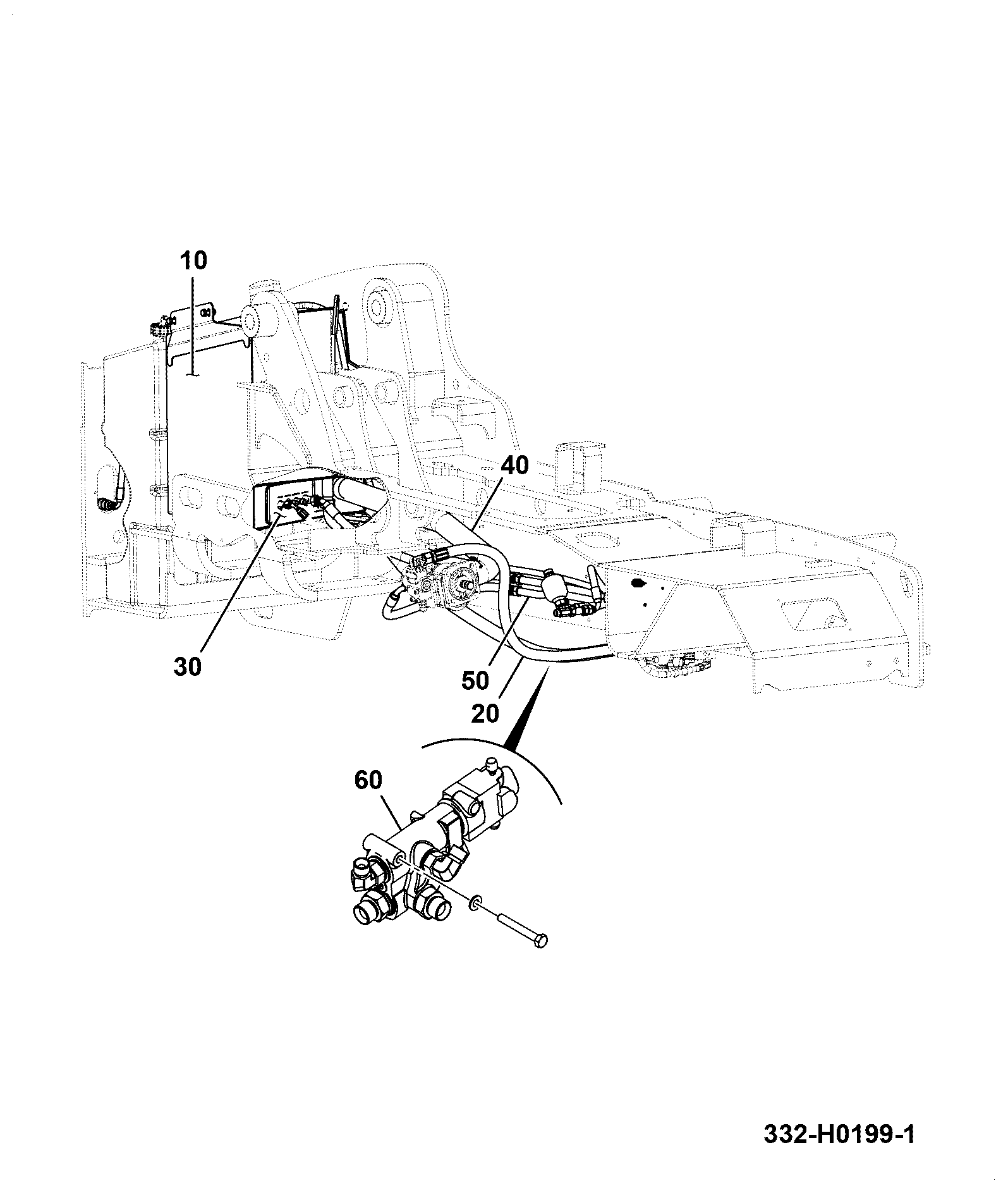 Шланг 332/H0208 JCB
