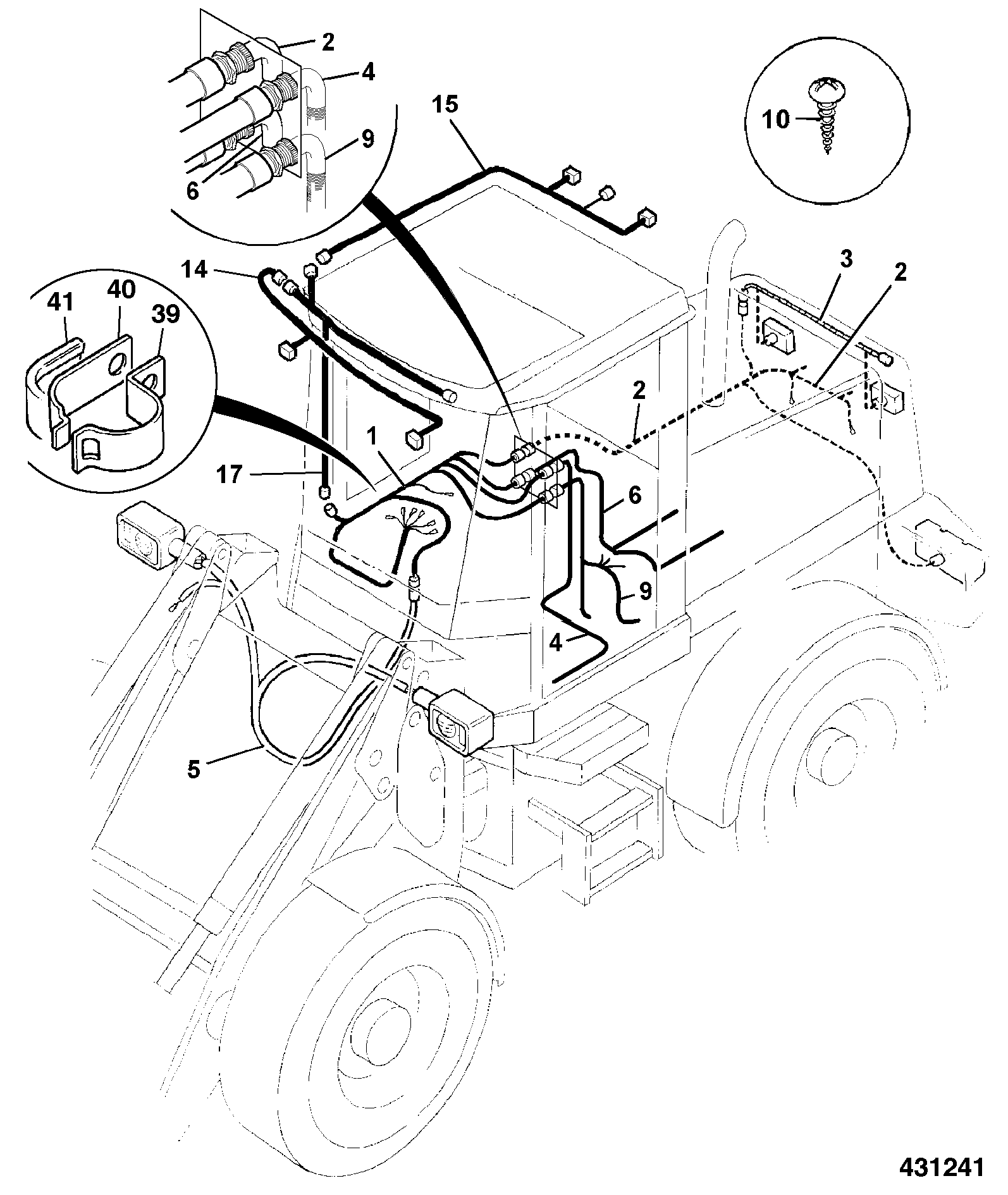 Жгут проводов 970/60963 JCB