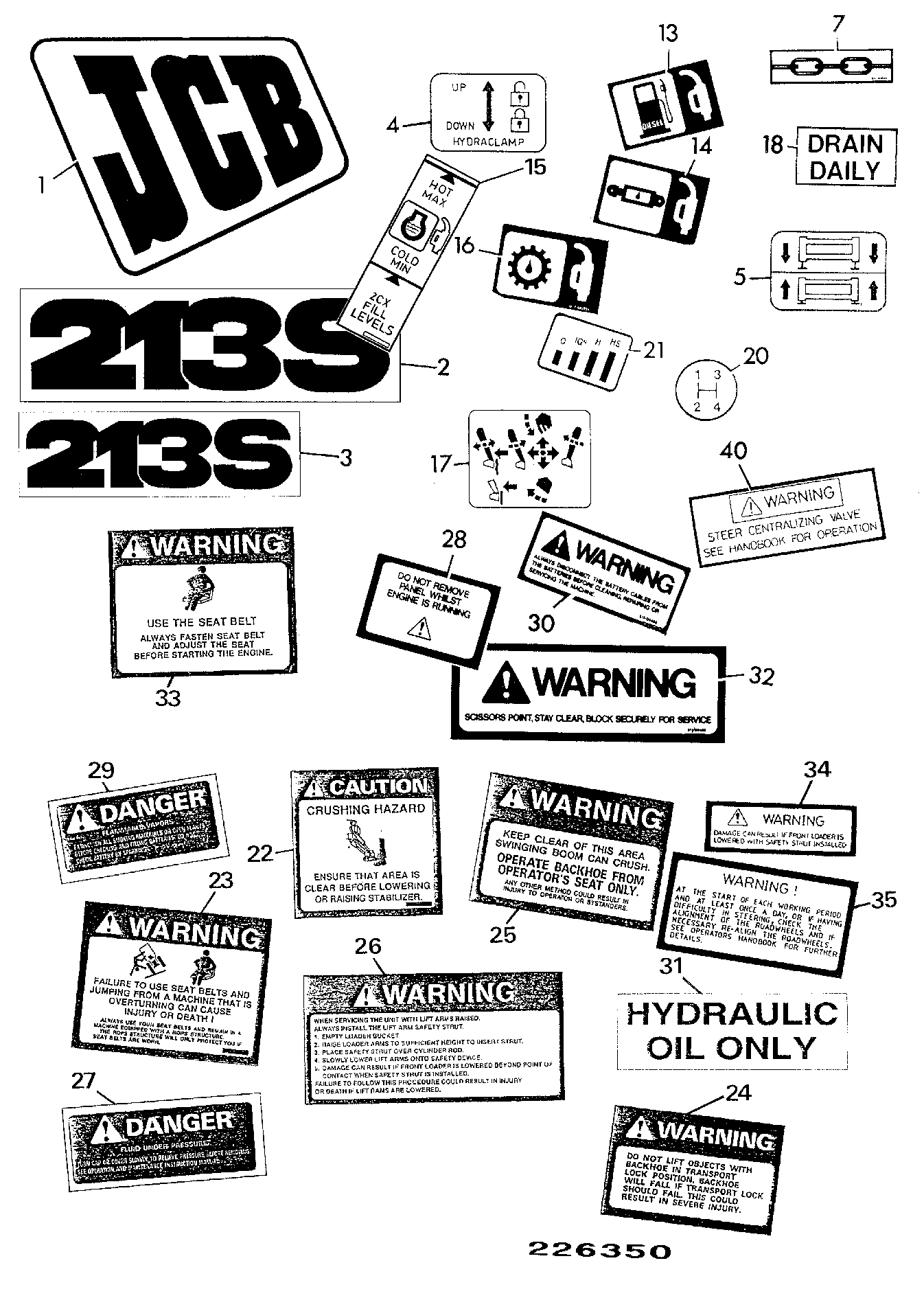 Наклейка 817/04000 JCB