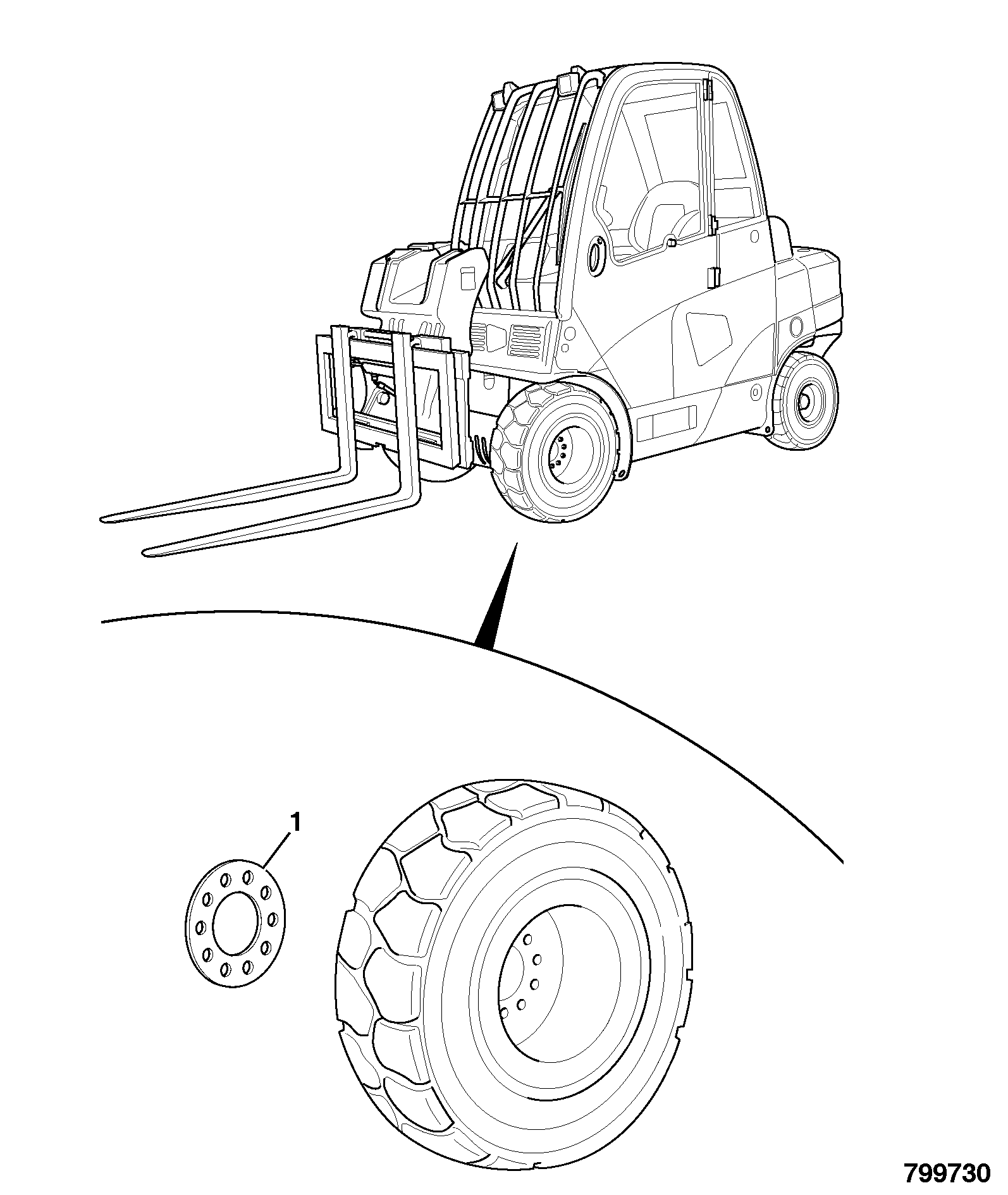 Распорка 829/31383 JCB