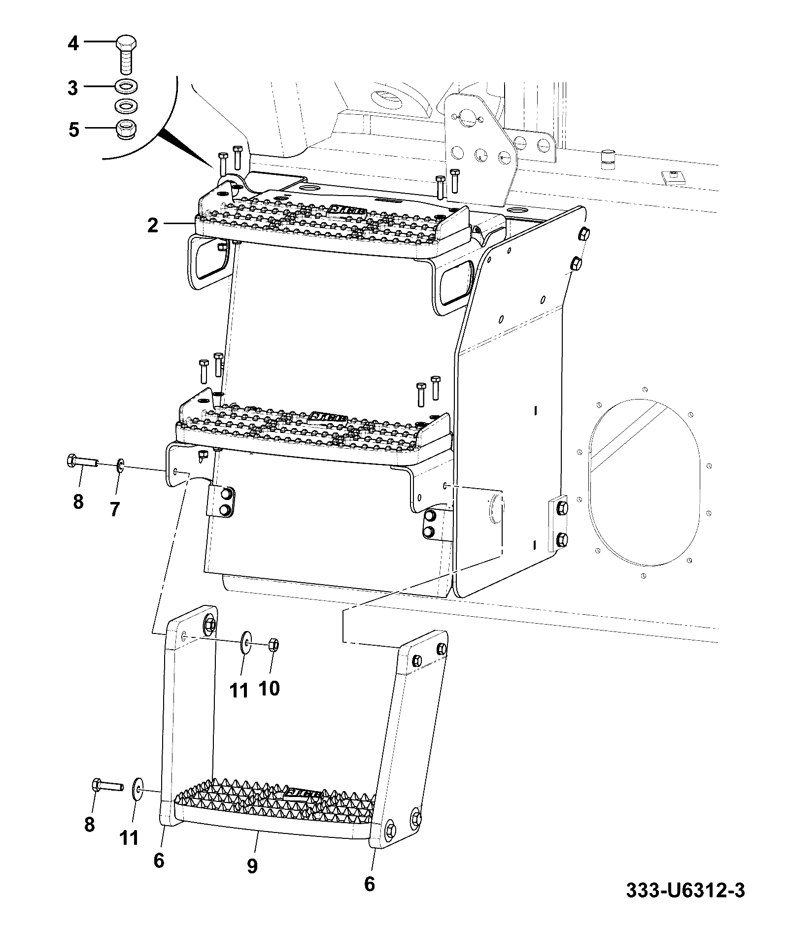 Опора 334/L2154 JCB