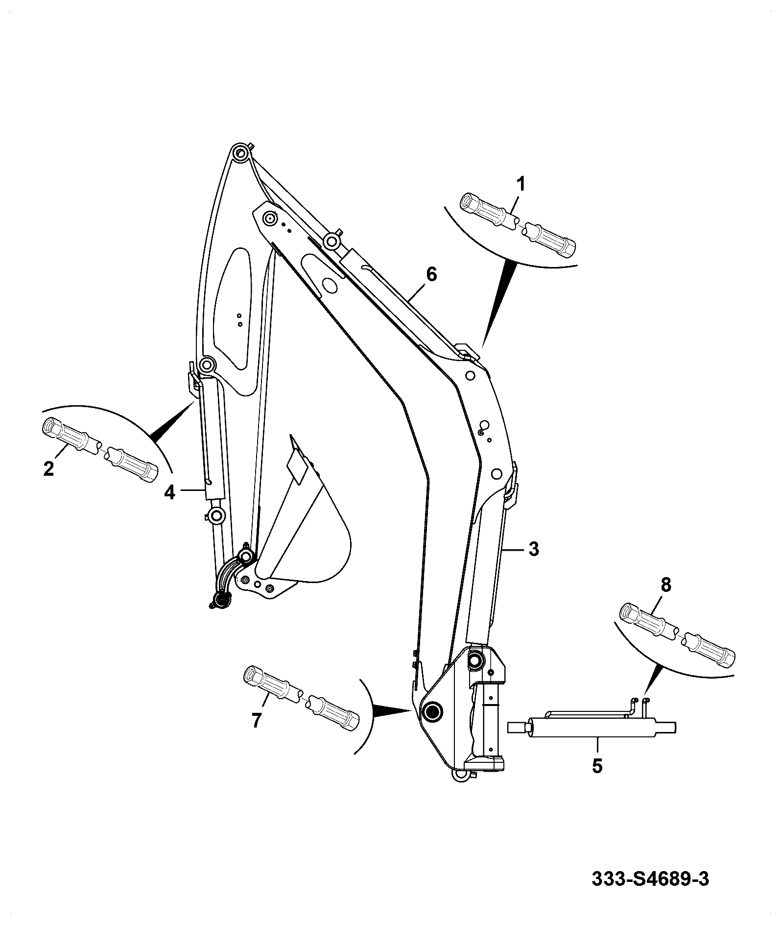 Шланг 333/V5017 JCB