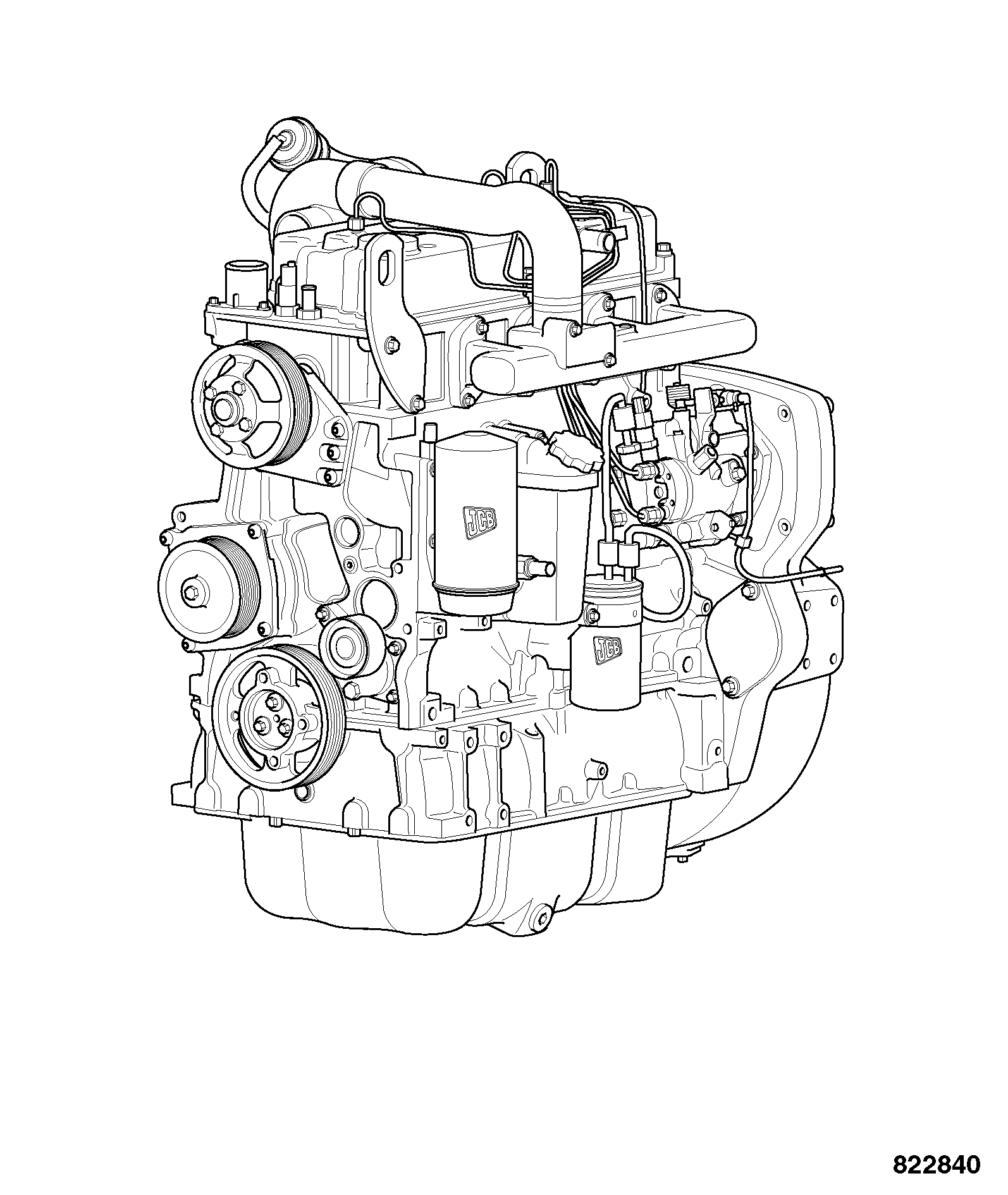 Двигатель 320/40245 JCB