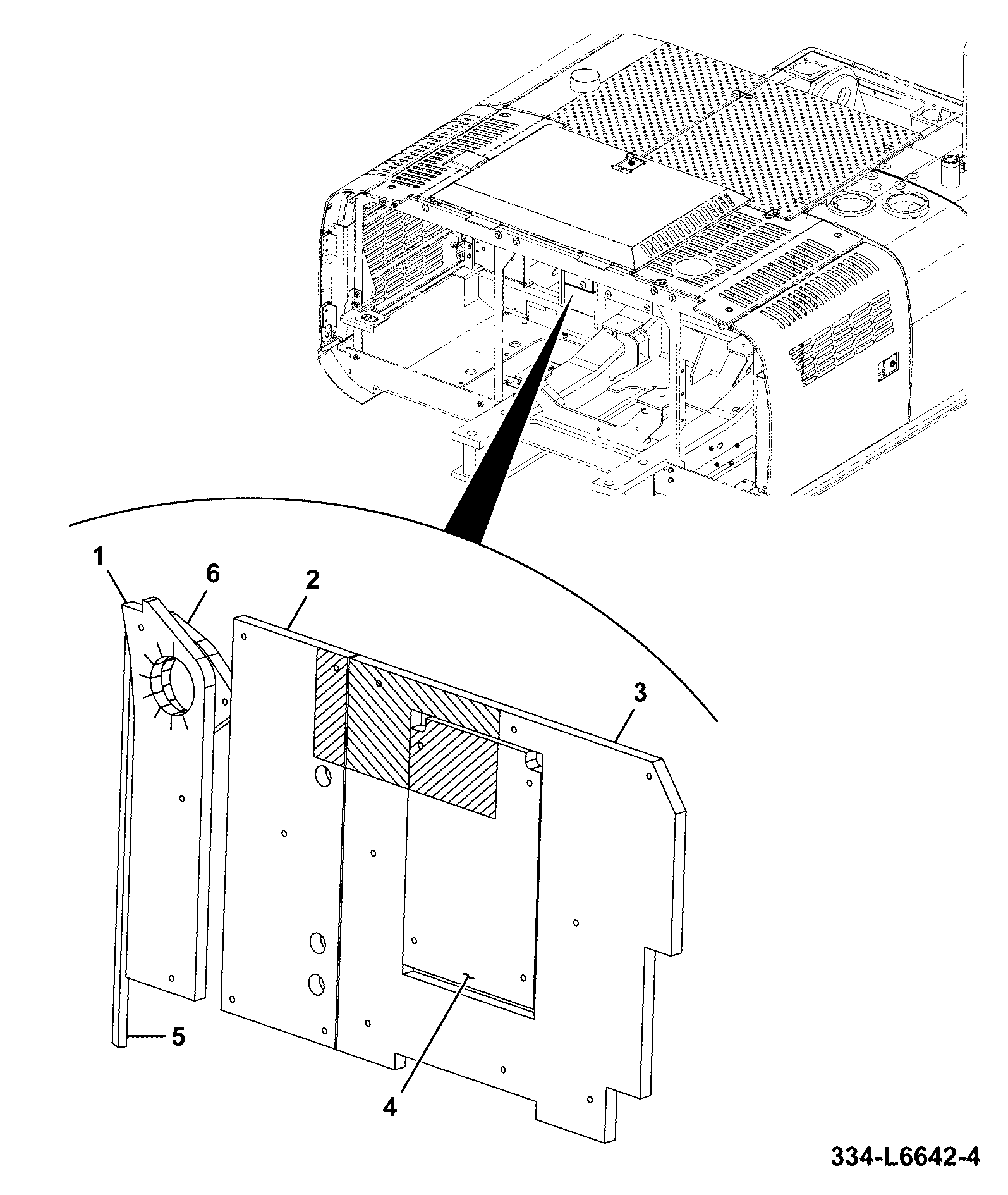 панель 331/65655 JCB
