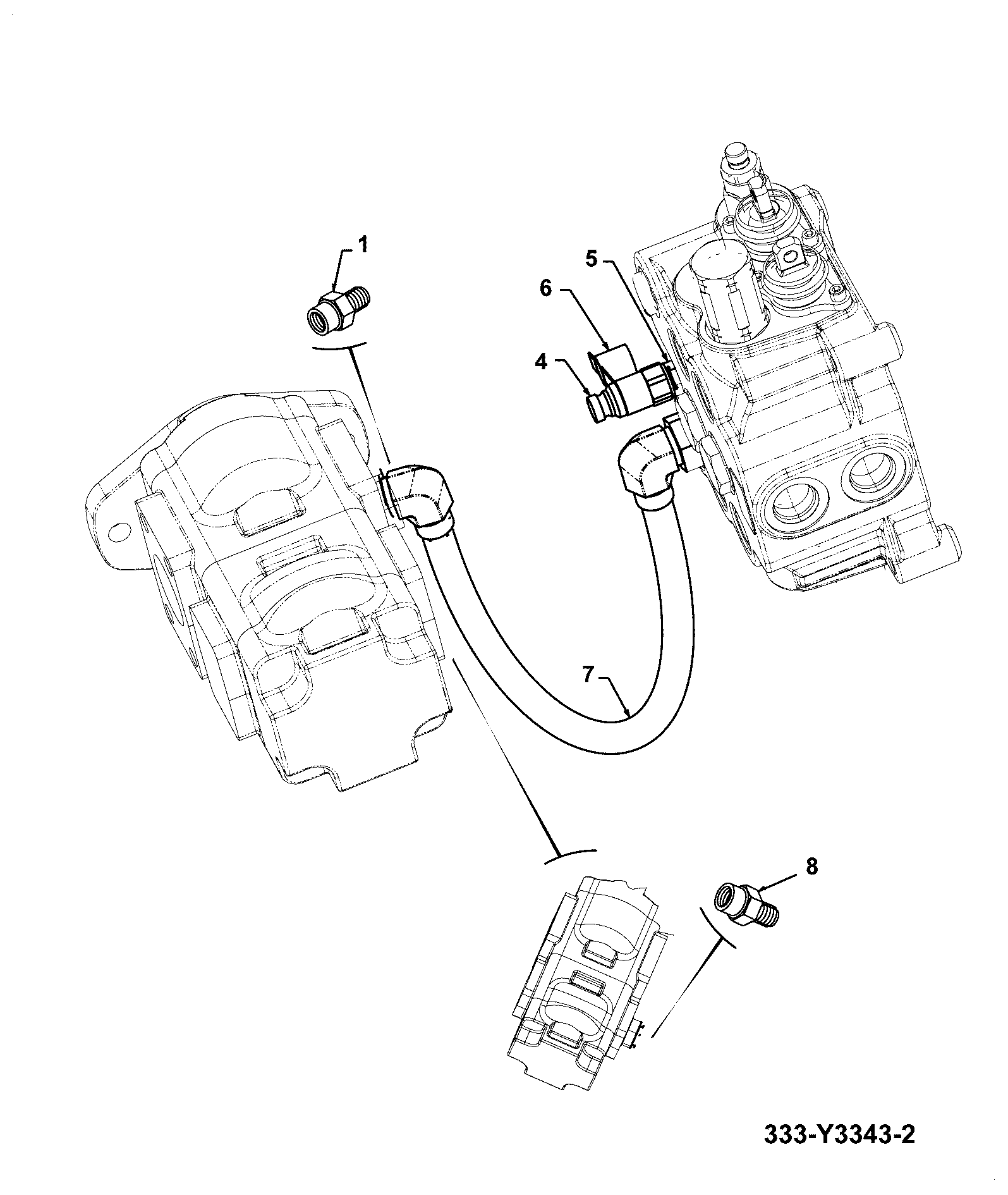 Шланг 333/Y4699 JCB