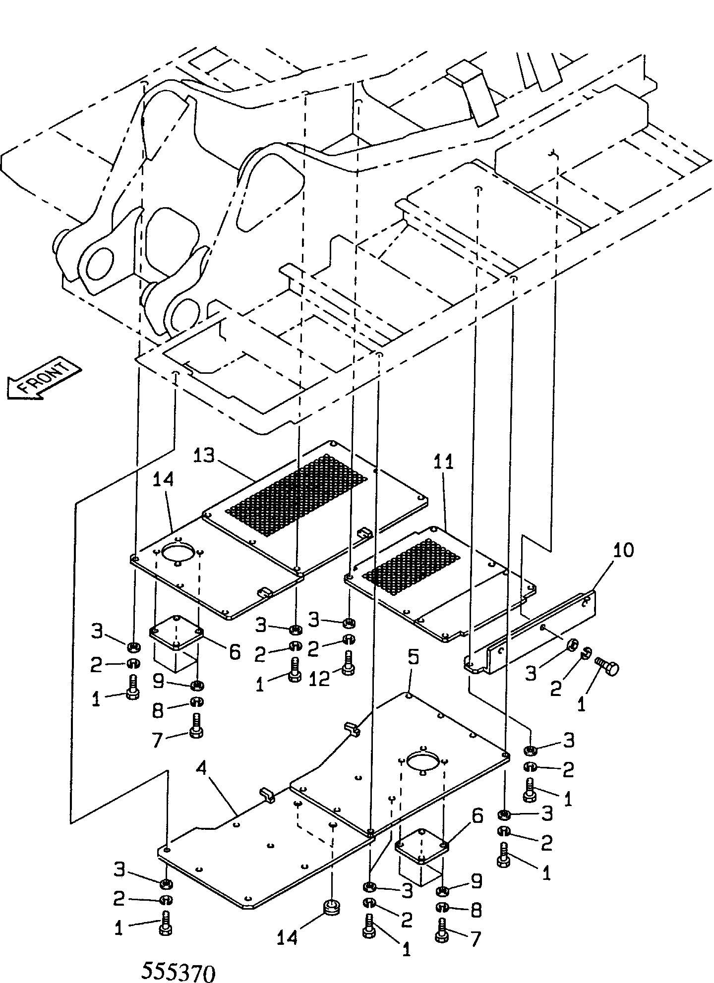 Крышка KSB0558 JCB