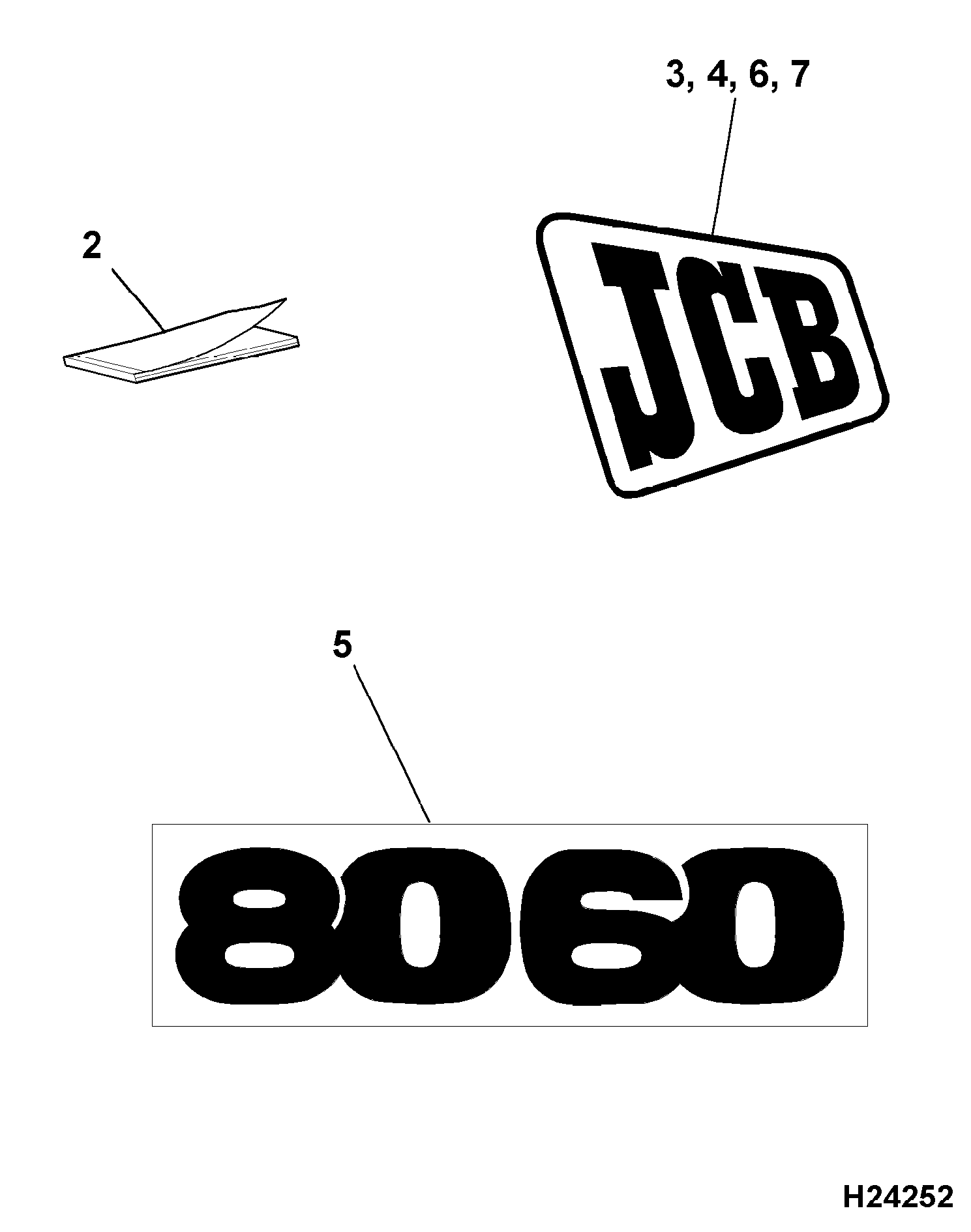 Наклейка 817/16901 JCB