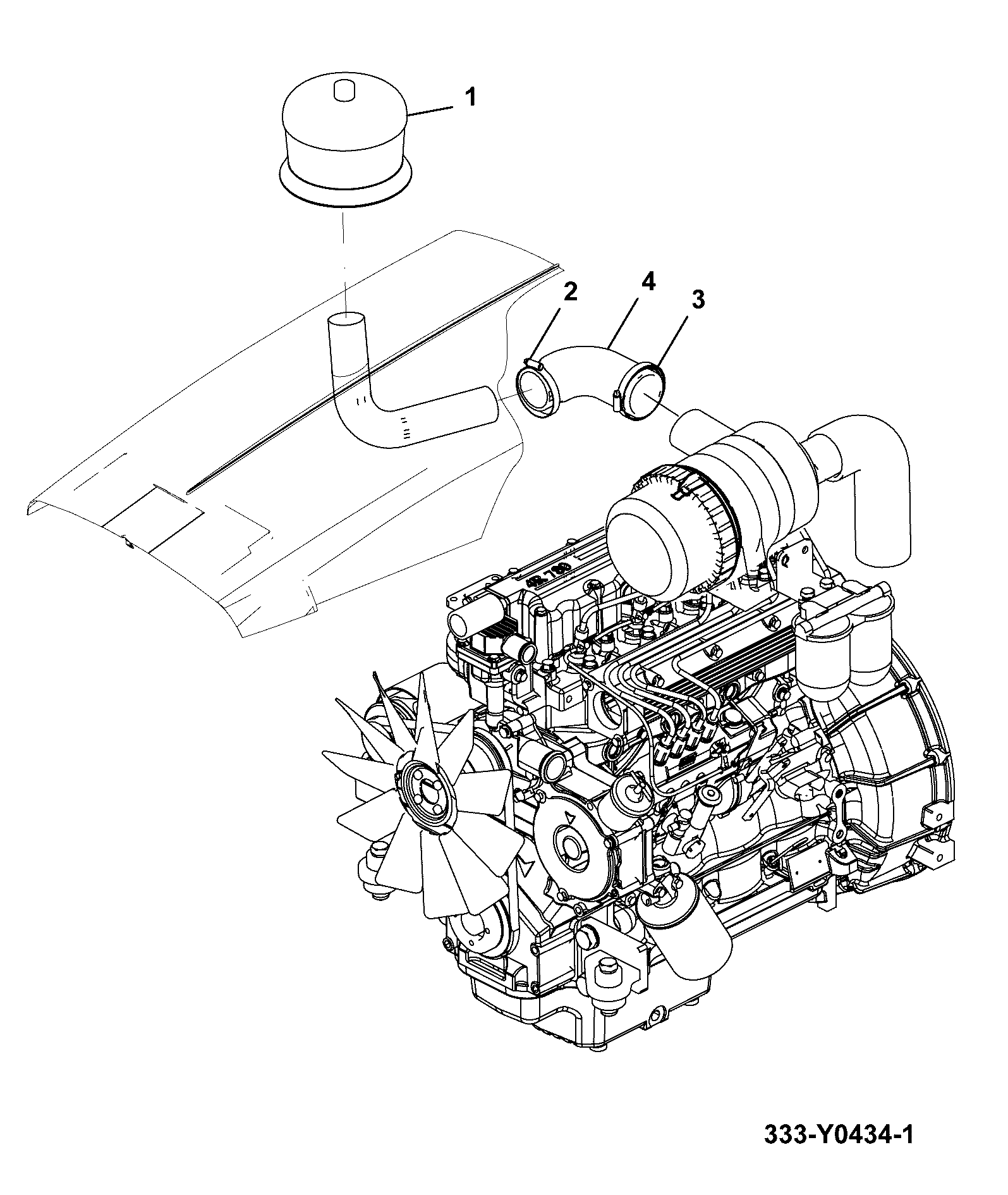 Шланг 332/Y3386 JCB