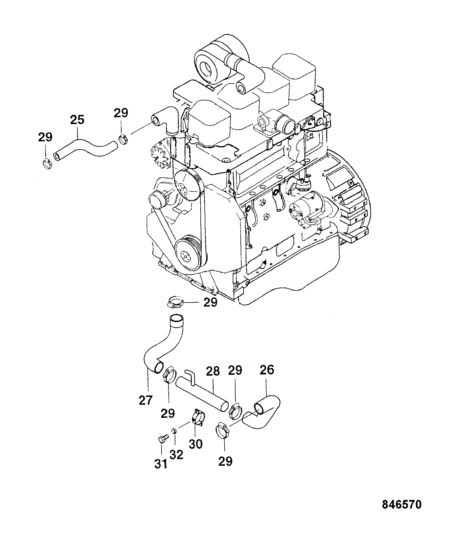 Хомут 2322/00064 JCB