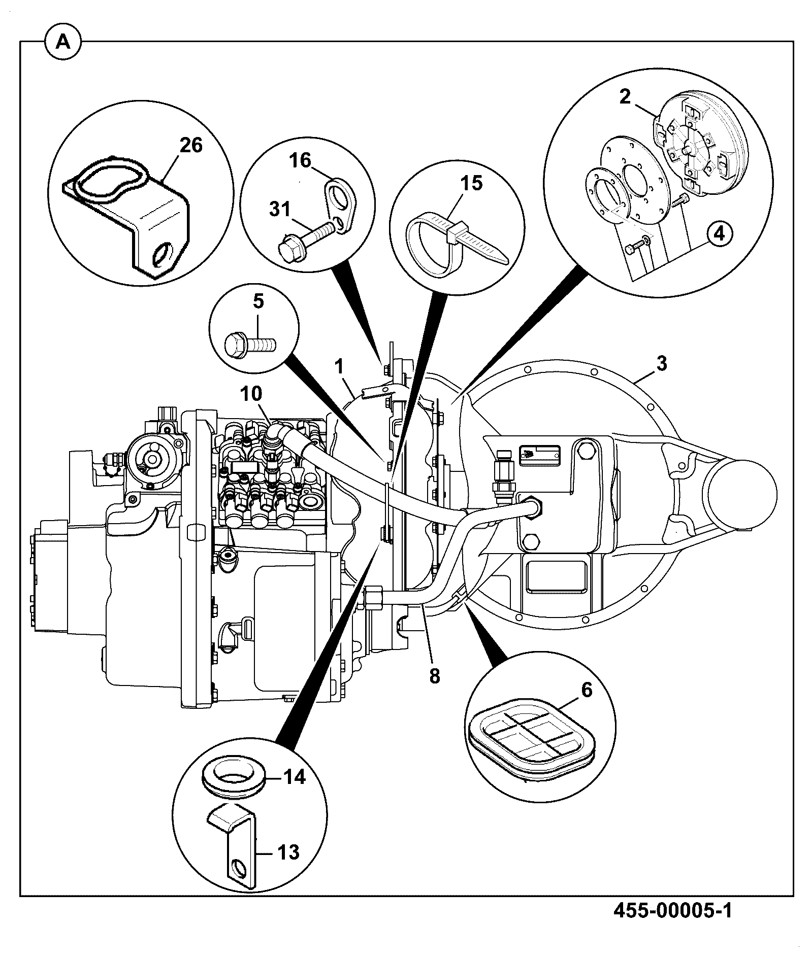 Коробка передач 442/M5352 JCB